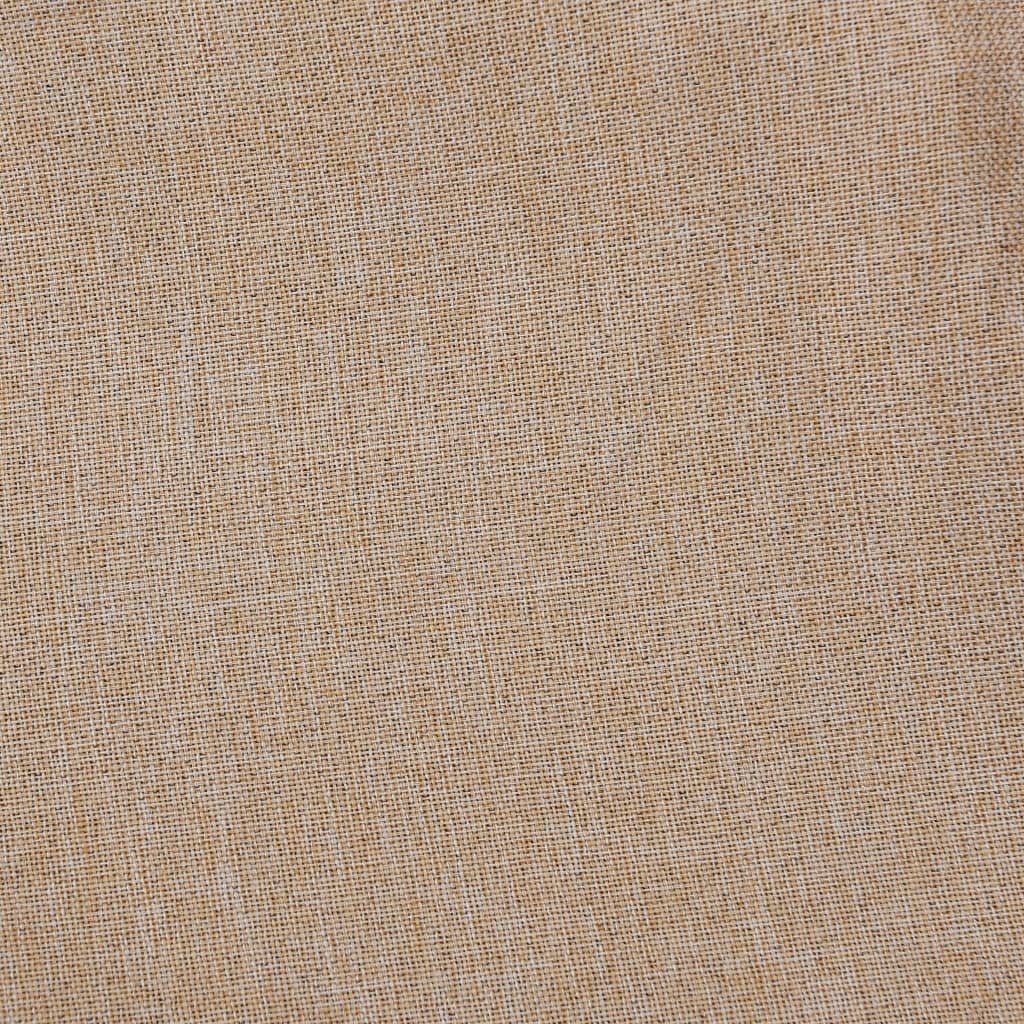 Beige Ösen vidaXL, Verdunkelungsvorhang cm, (1 290x245 St) Leinenoptik Vorhang mit