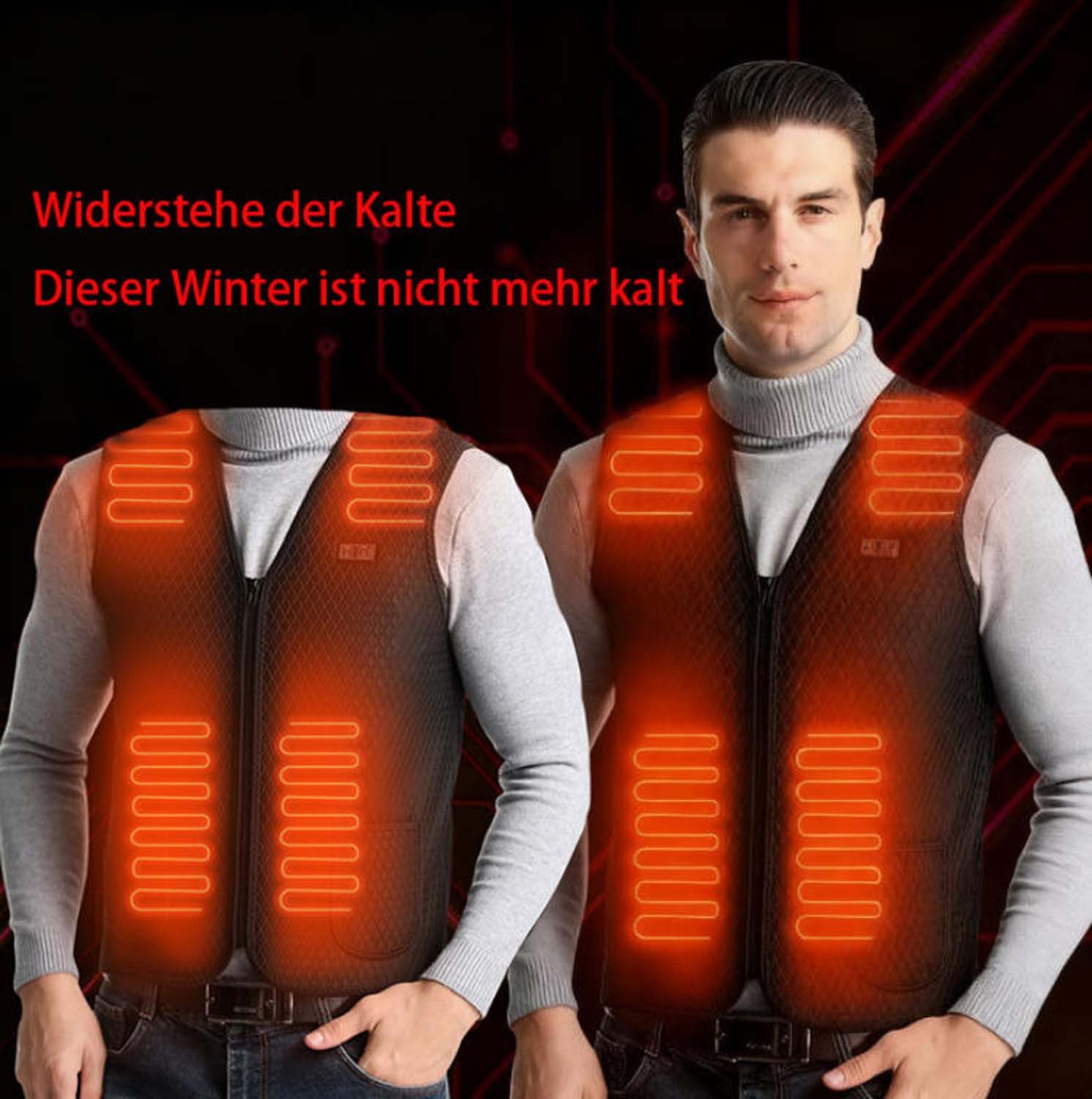 trends for living Funktionsweste Beheizbare Weste 7 Heizzonen 3 Einstellbar günstig online kaufen