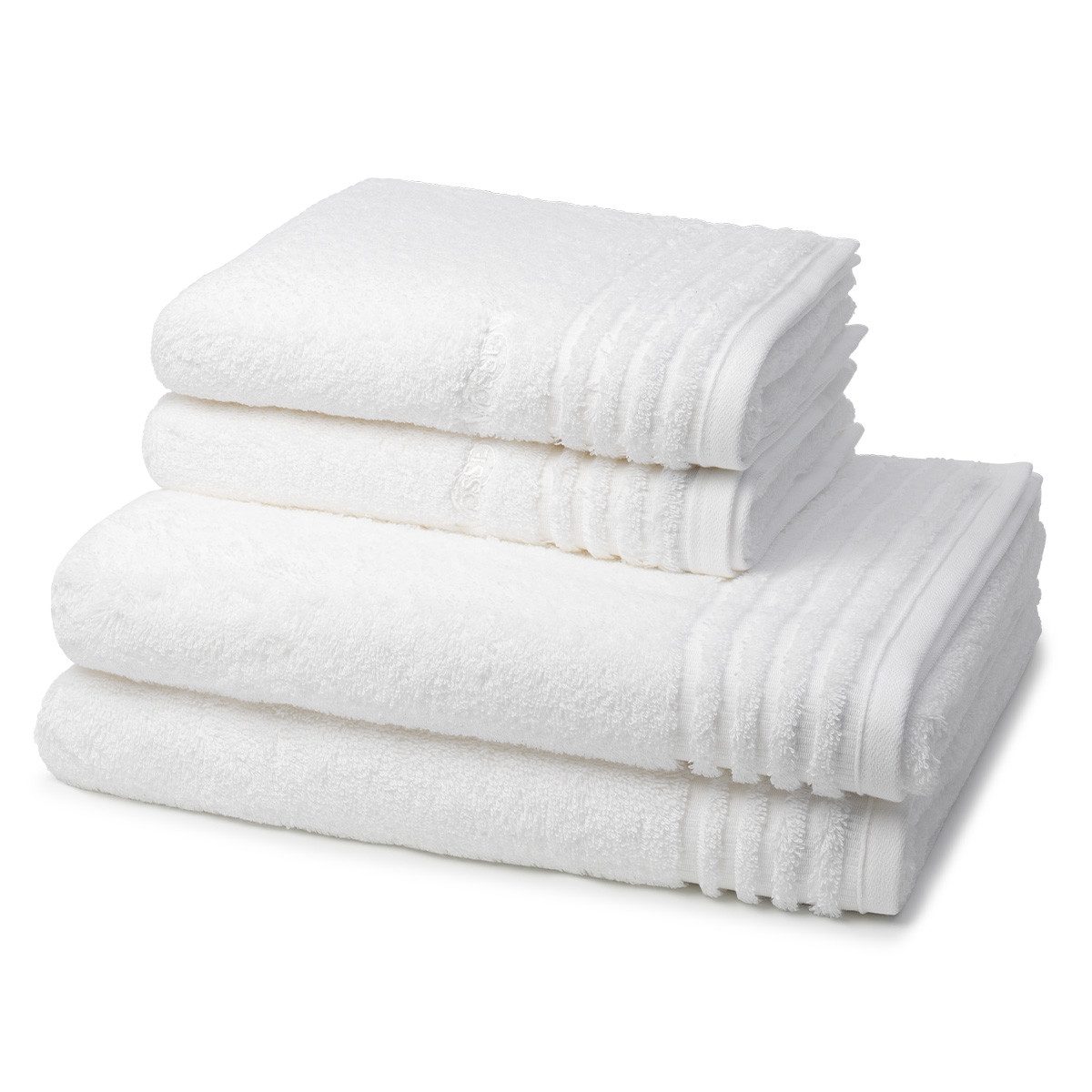 Vossen Handtuch Set Vienna Style Supersoft, Frottee (Spar-Set, 4-St), 2 X Handtuch 2 X Duschtuch im Set - Baumwolle - Saugstark
