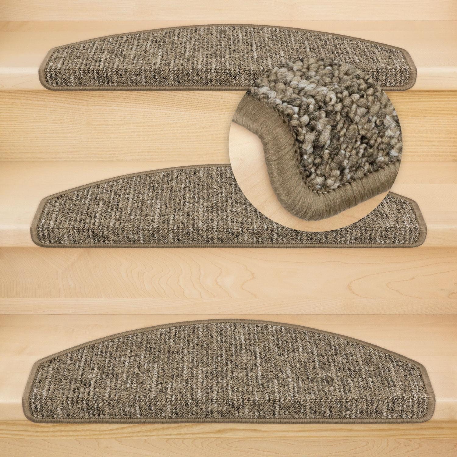 Metzker® Stufenmatte Stufenmatten Altona Halbrund Hellbraun 15 Stück, halbr günstig online kaufen