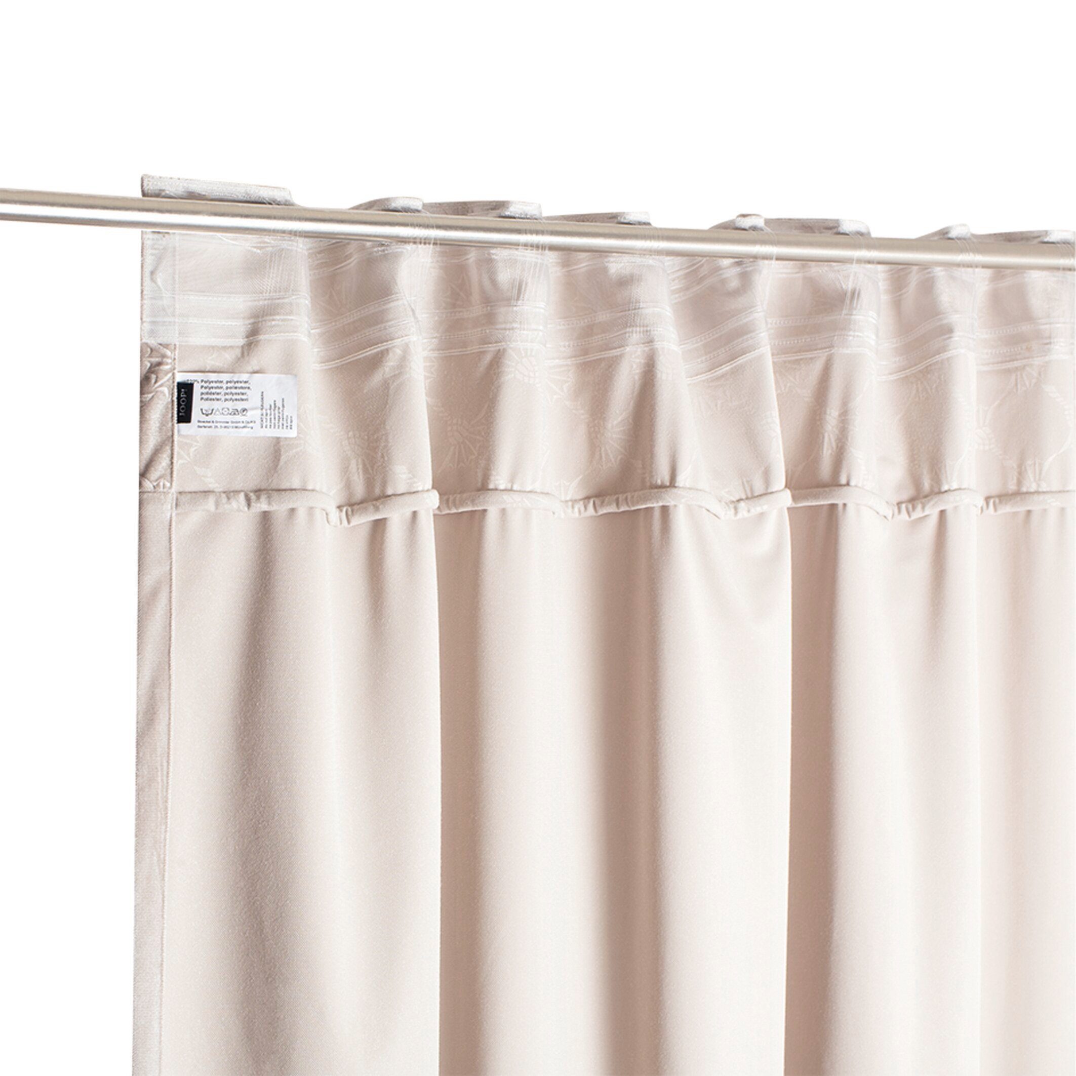 Vorhang JOOP! LIVING - St), (1 blickdicht, SHOW Beige Joop!, Textil Fertigvorhang
