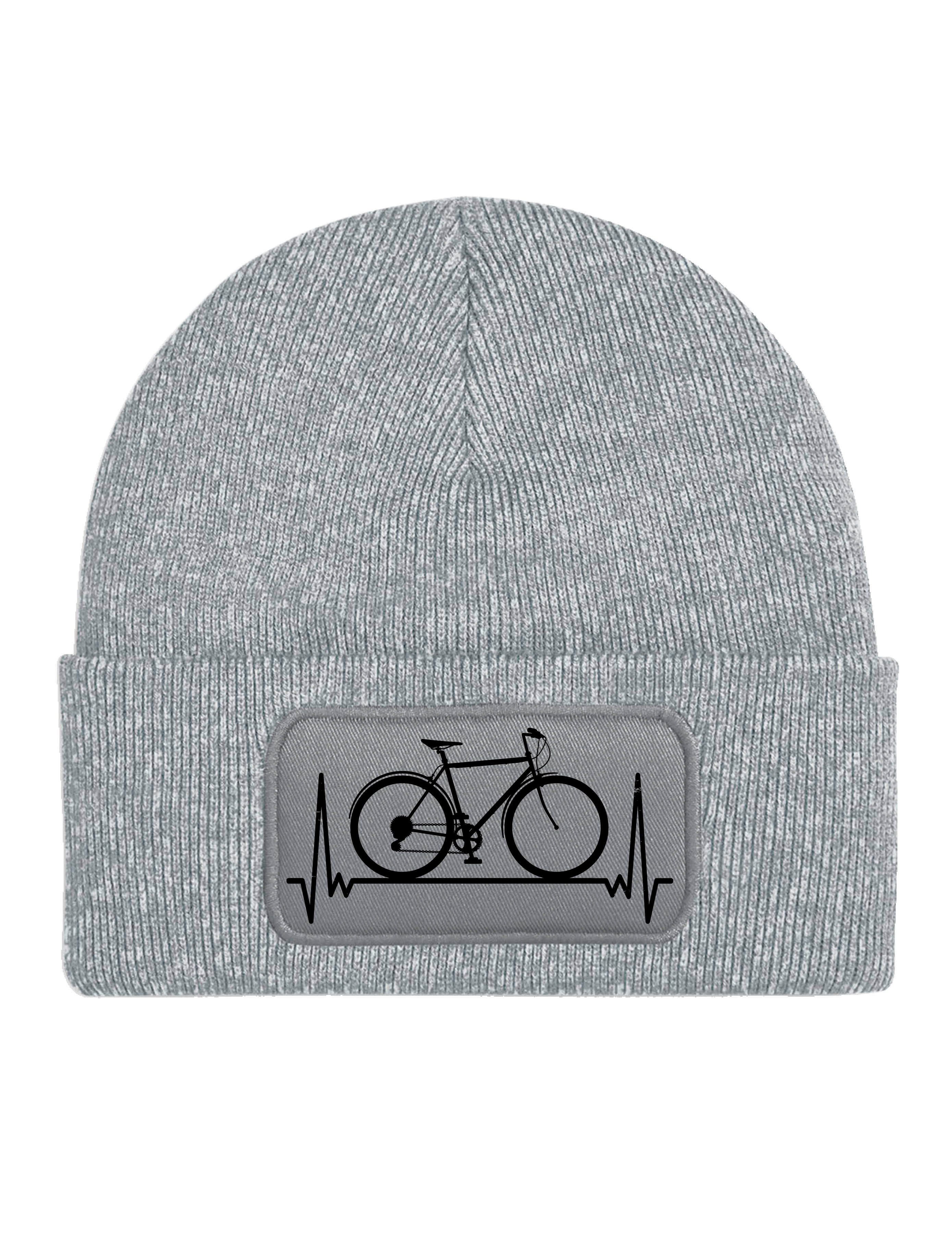 Youth Designz Beanie Unisex Kinder Beanie Mütze "Fahrrad" Fahrradfahrer Print Geschenk mit lustigem Aufdruck für Jungen und Mädchen Statement