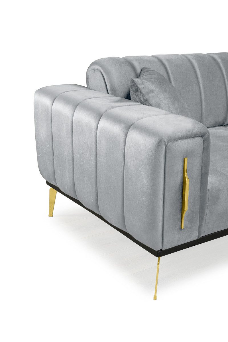 Palms-Store Sofa Valenzo wählbar in 6 Samtfarben und Sitzvarianten, Spar-Set, 3-Sitzer mit integrierter Schlaffunktion