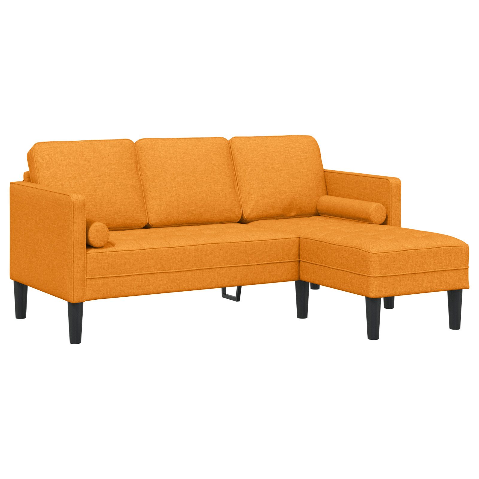 vidaXL Sofa Sofa 3-Sitzer L-Form Dunkelgelb günstig online kaufen