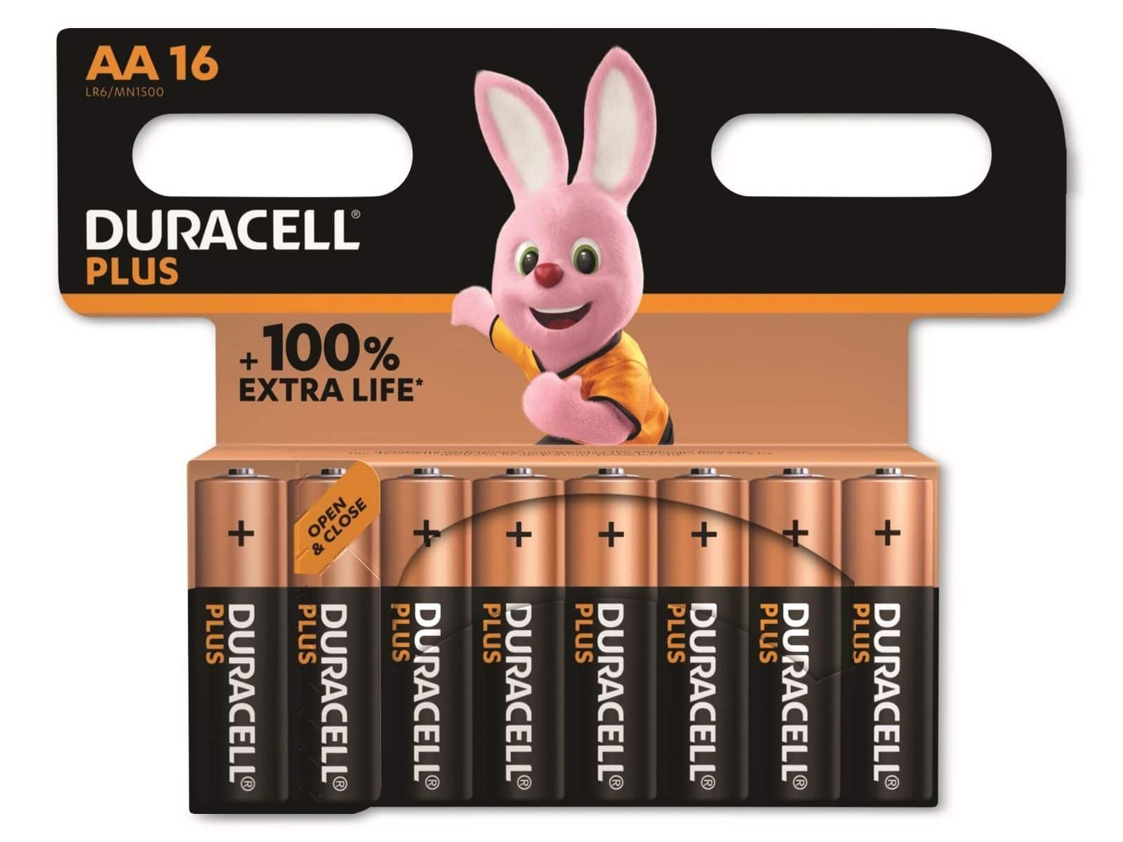 Duracell DURACELL Alkaline-Mignon-Batterie LR06, 1.5V Batterie