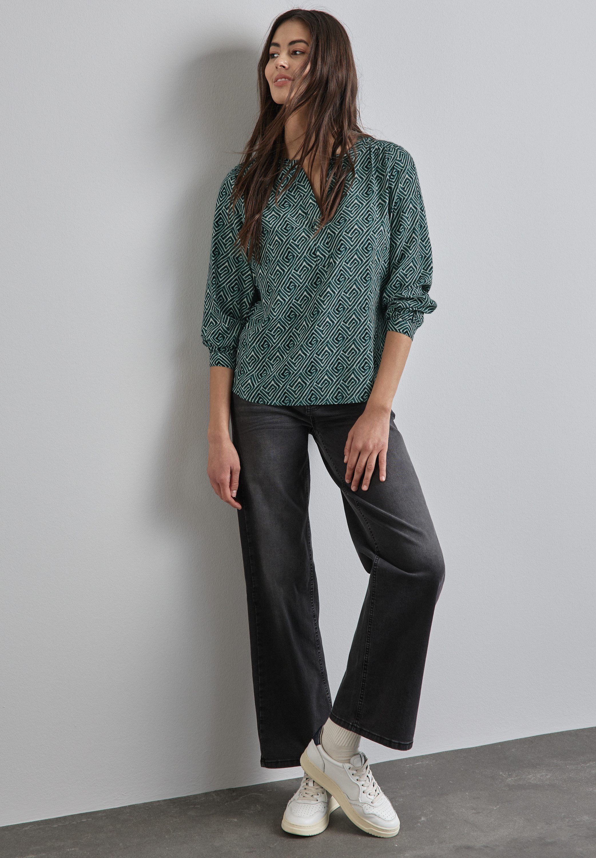 STREET ONE Klassische Bluse Bedruckte Bluse günstig online kaufen