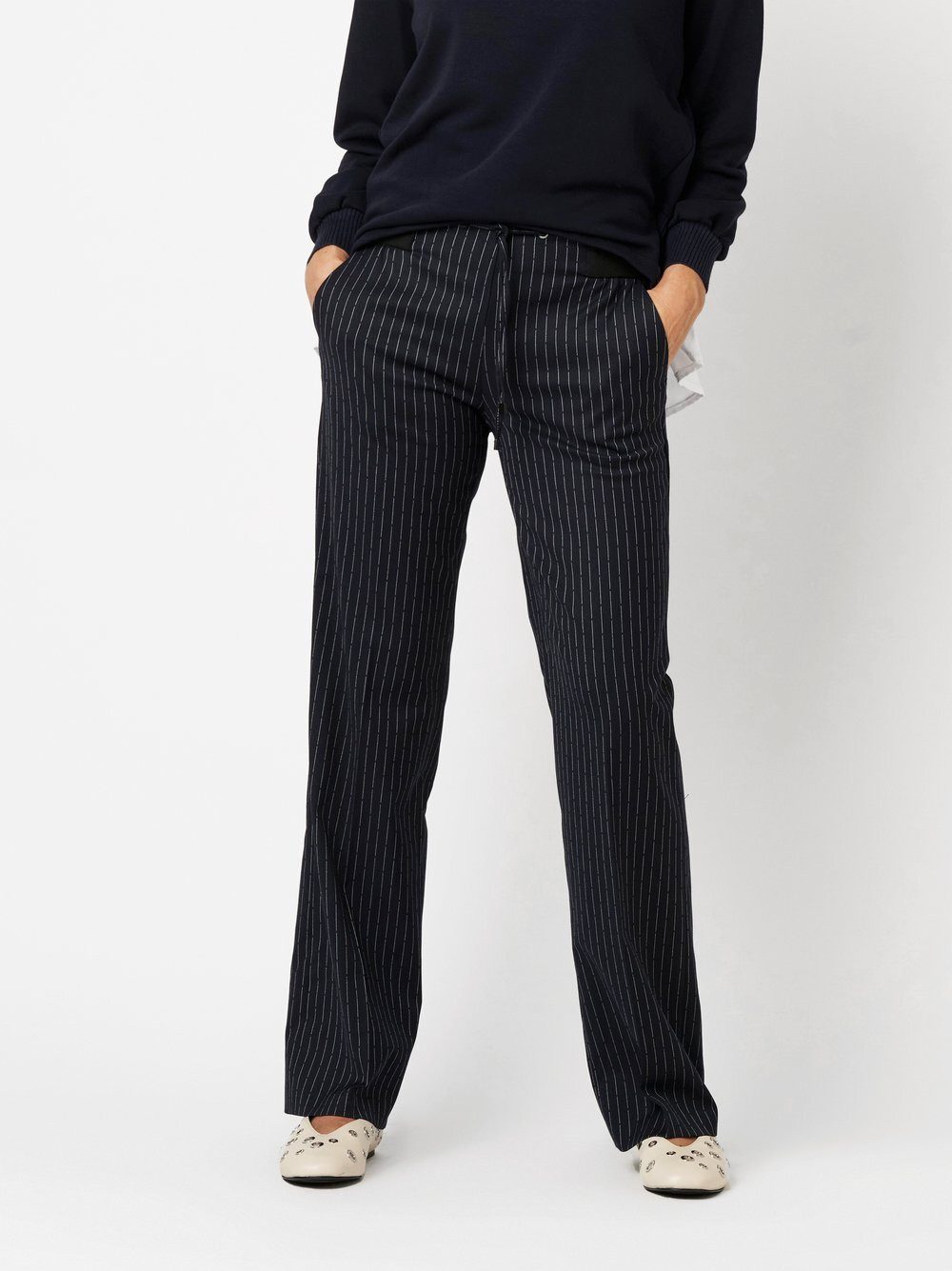 TONI Palazzohose Jenny mit unterbrochenen Nadelstreifen