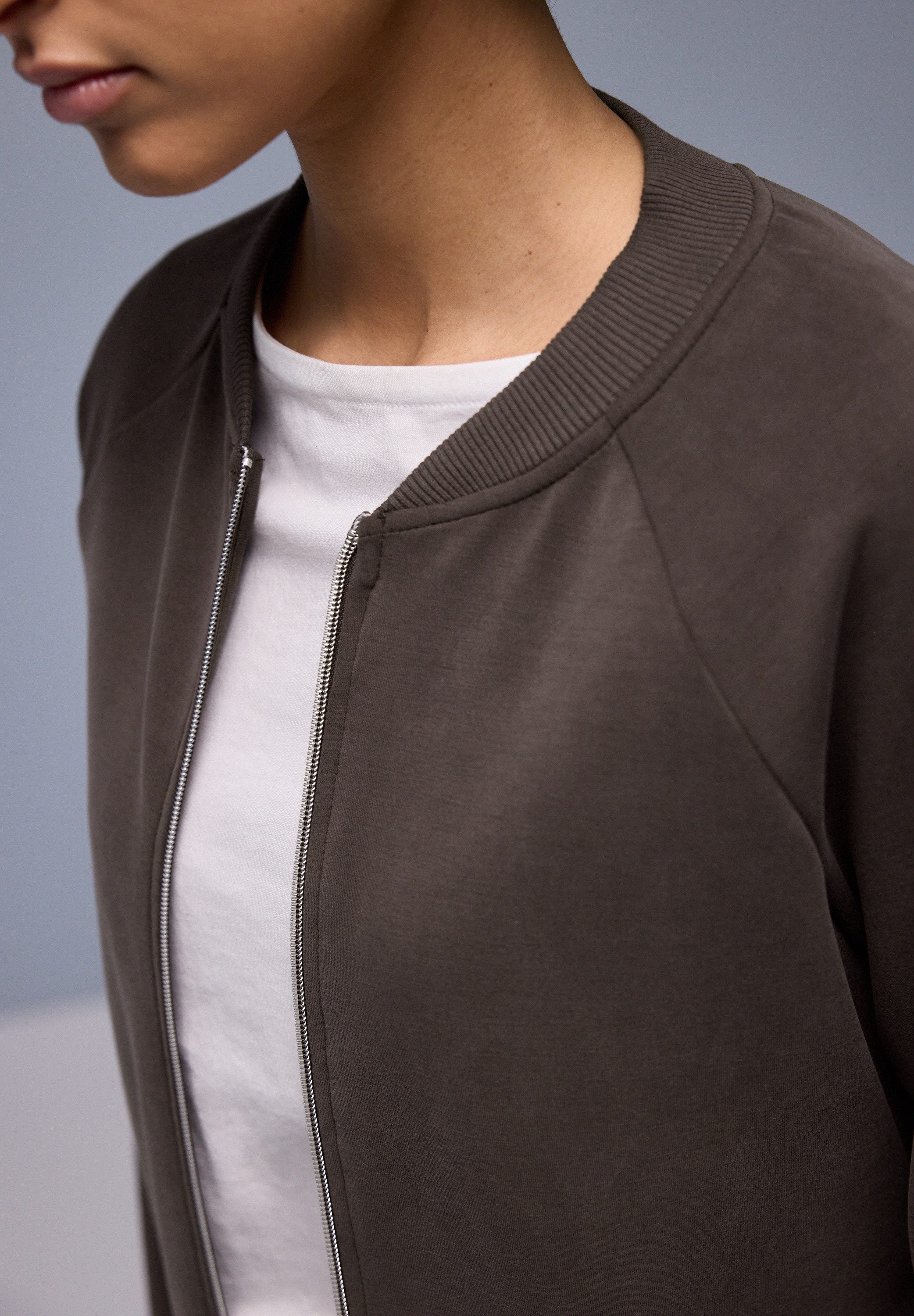 STREET ONE Cardigan aus elastischem Materialmix