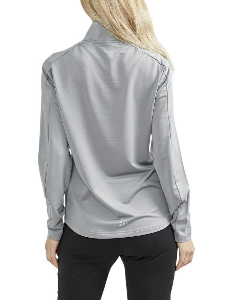 Craft Langarmshirt CORE Gain (Midlayer, Half-Zip) hellgrau Damen