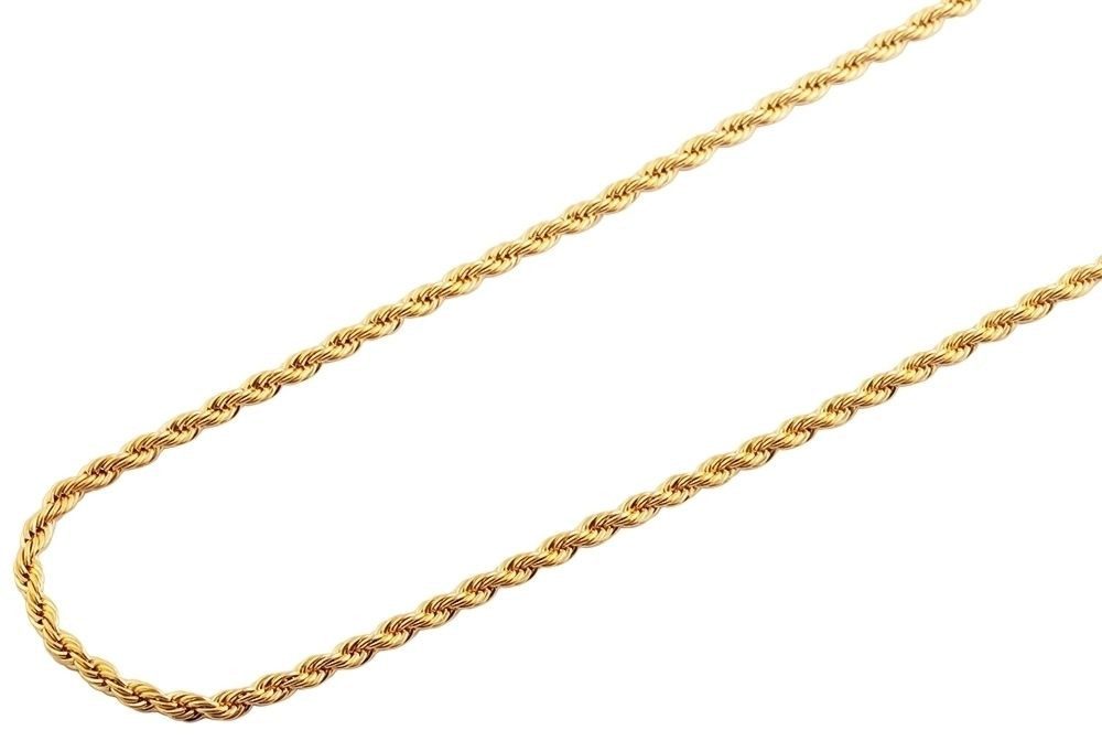 AKZENT Edelstahlkette Felest Edelstahl Kordelkette, goldfarben, günstig online kaufen