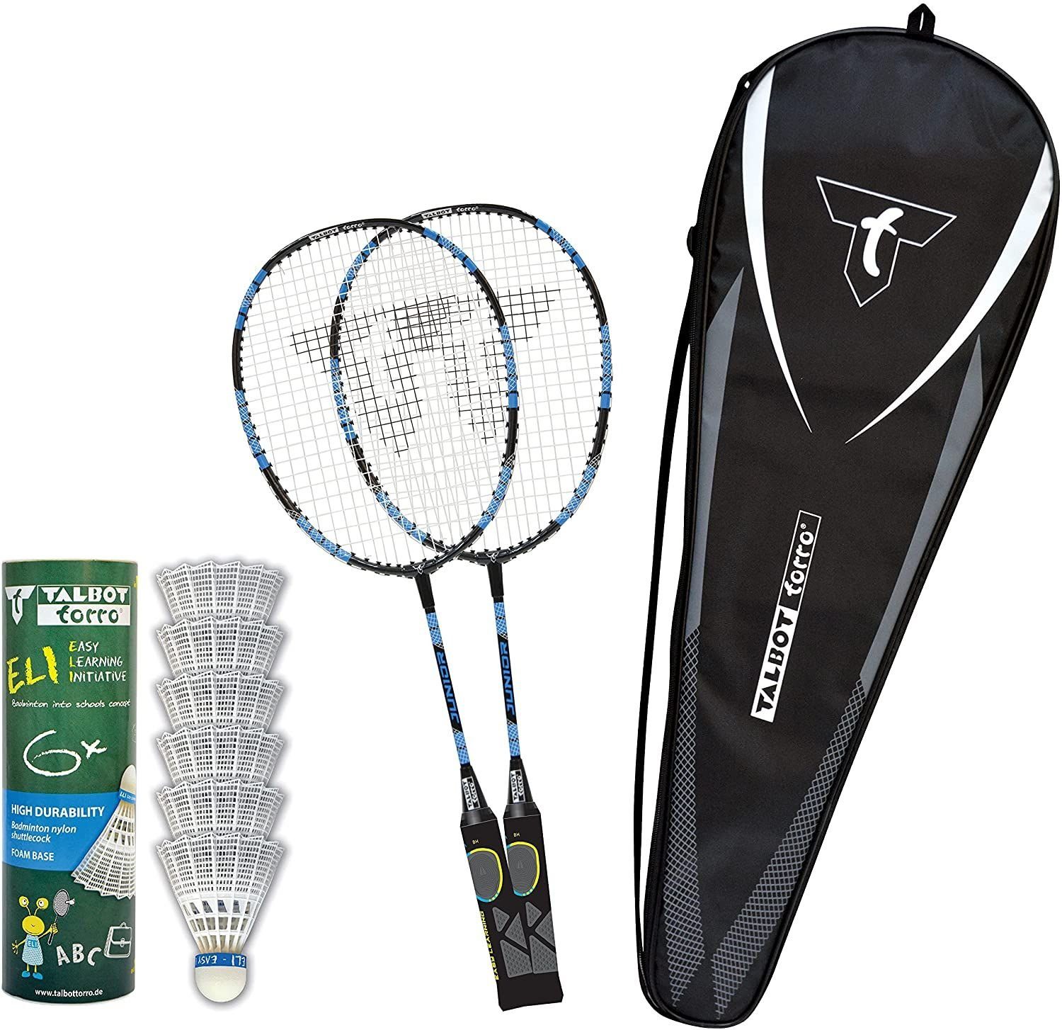 Talbot-Torro Badmintonschläger Unisex Jugend Lern-Badminton Set ELI Junior Set