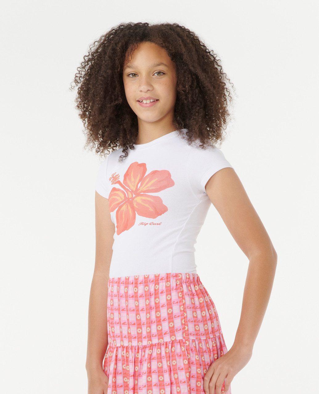 Rip Curl T-Shirt Hibiskus T-Shirt für Mädchen (8-16 Jahre)
