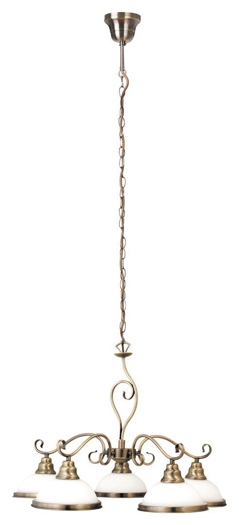 Rabalux Kronleuchter "Elisett" 5-flammig, Metall, bronze, rund, E27, ø640mm