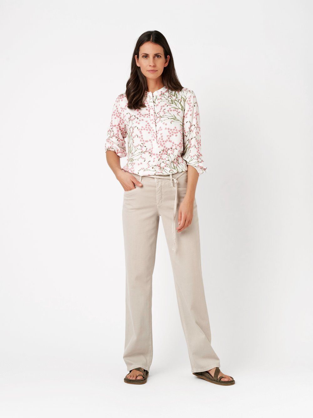 TONI Straight-Jeans Liv Regular mit Bindegürtel
