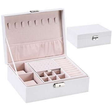 Mrichbez Schmuckkasten Uhr, Schmuckaufbewahrungsbox, Schmuckkästchen, Geschenkbox, Kann alle Arten von Schmuck, Ohrstecker, Halsketten