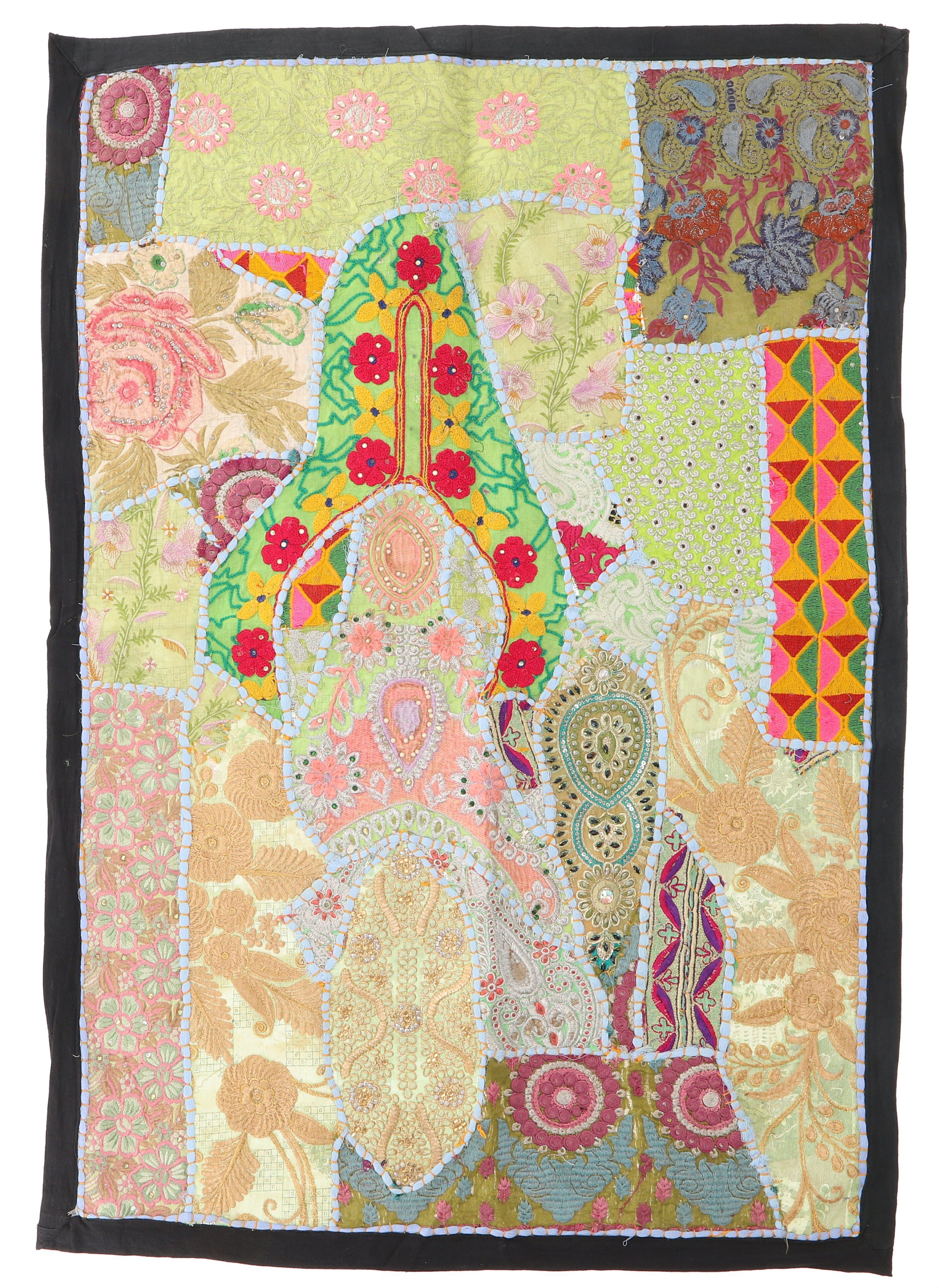 Guru-Shop Wandteppich Orientalischer Tischläufer, Wandbehang,.., Höhe: 95 mm