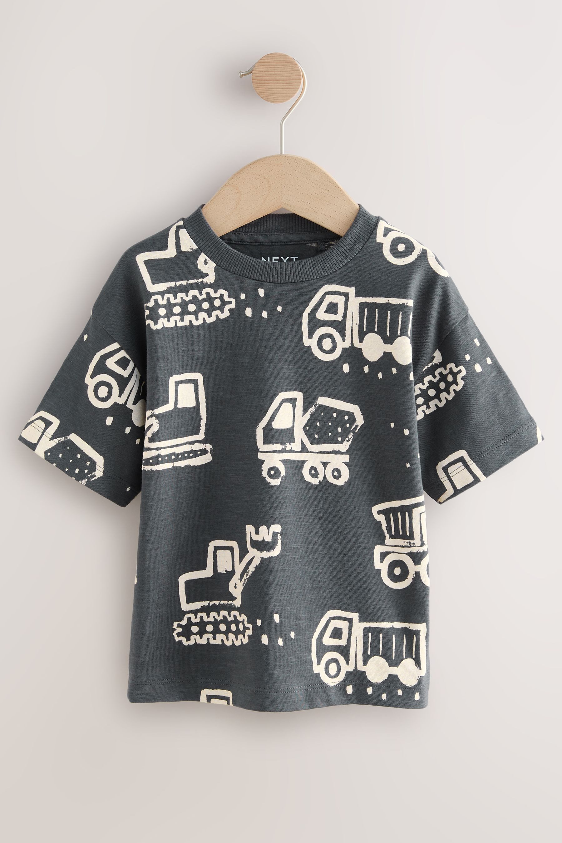 T-Shirt T-Shirt mit kurzen Ärmeln, durchgehend bedruckt