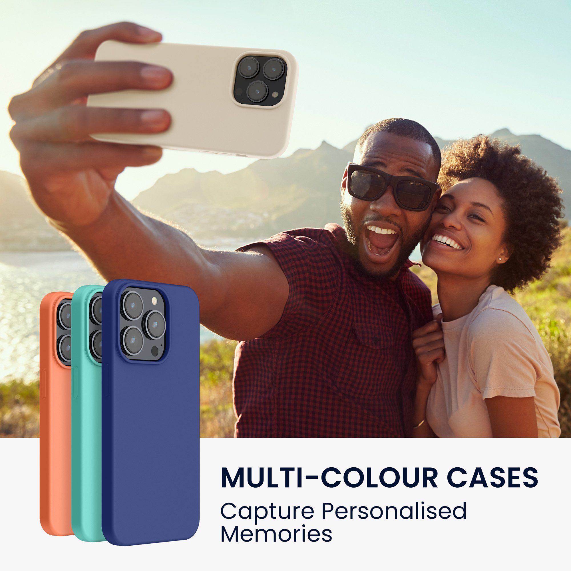 kwmobile Handyhülle Hülle für Apple iPhone 14 Pro Max, Hülle Silikon gummiert - Handyhülle - Handy Case Cover