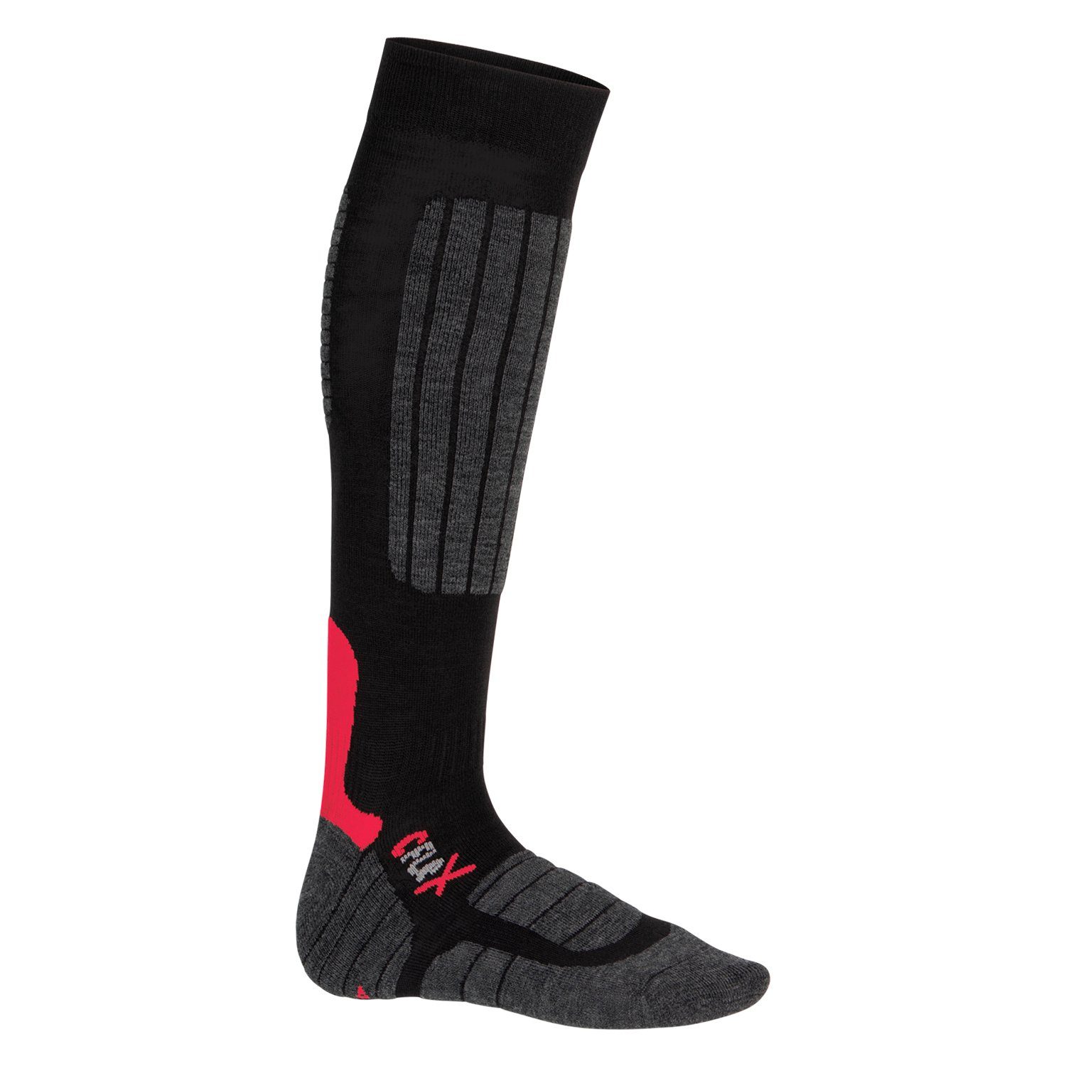 CFLEX High Skisocken Schwarz/Rot Socken Herren für & Performance & Damen Snowboard Ski-