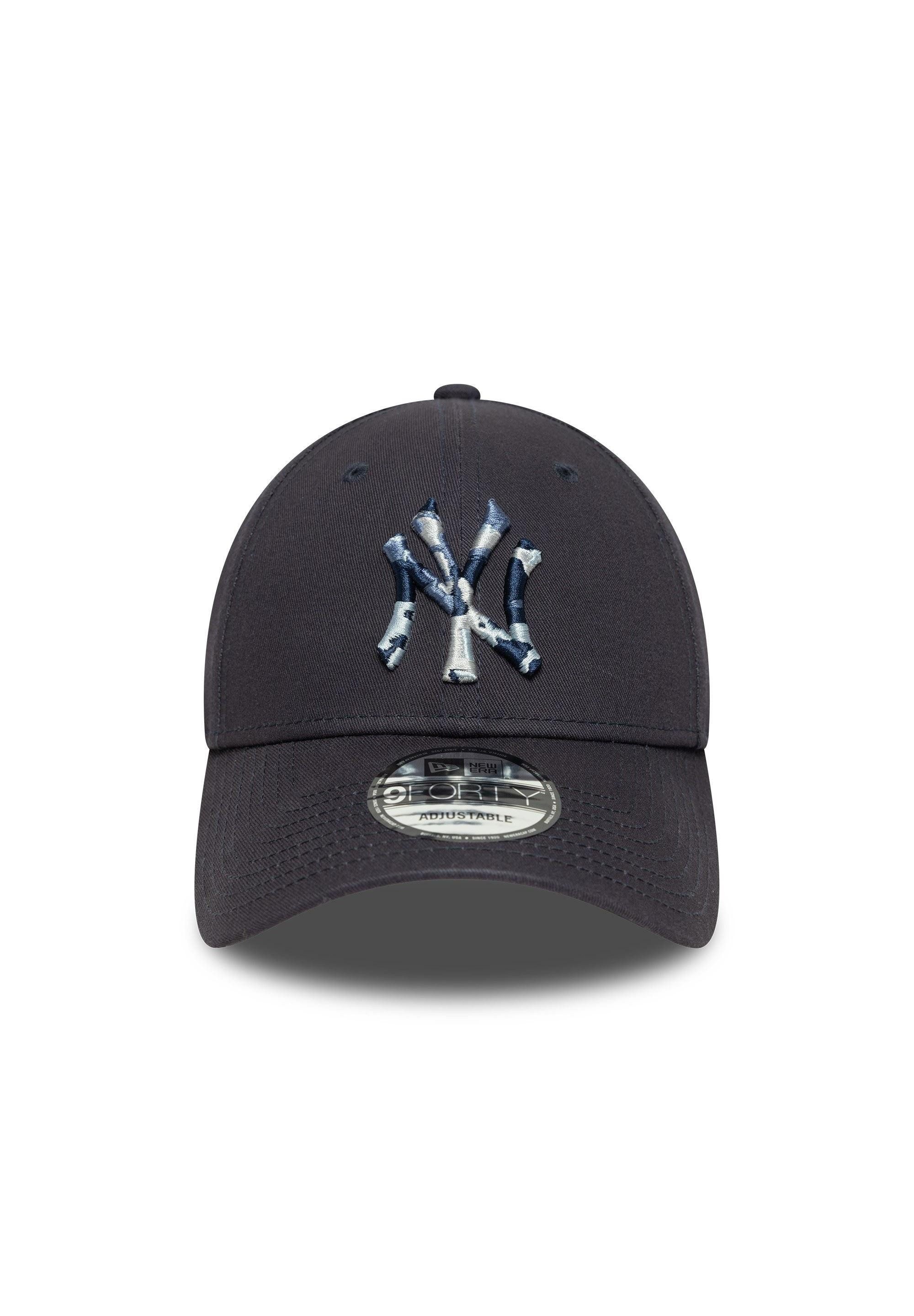 New Era Baseball Cap New York Yankees MLB Camo Infill Marineblau Verstellbare 9Forty Cap Ne (1-St)