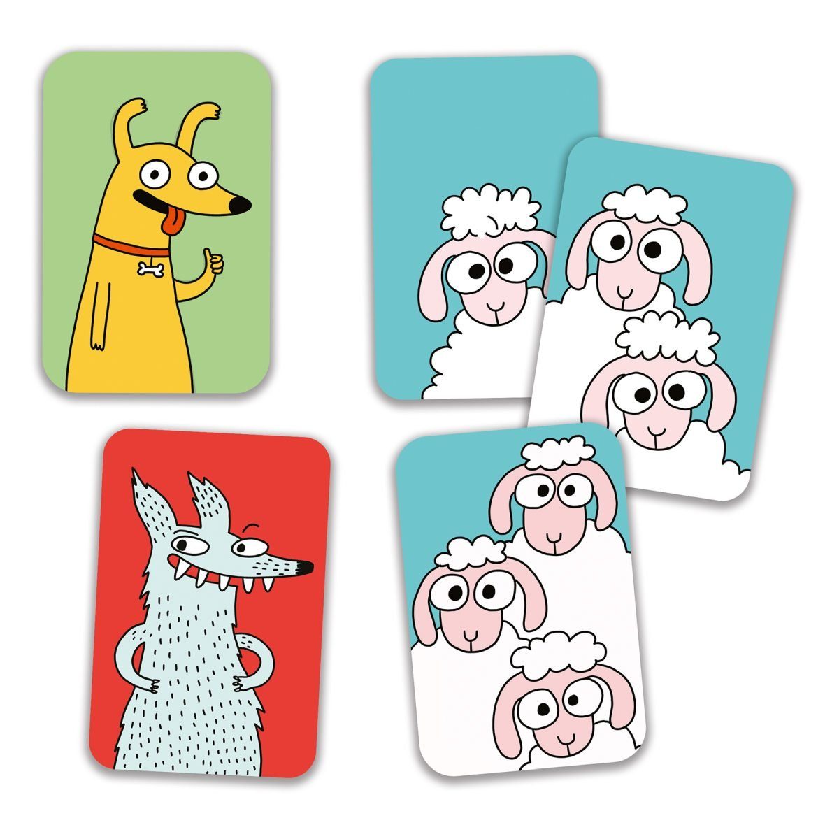 DJECO Spiel Kartenspiel Swip'Sheep Strategiespiel für Kinder ab 5 Jahre