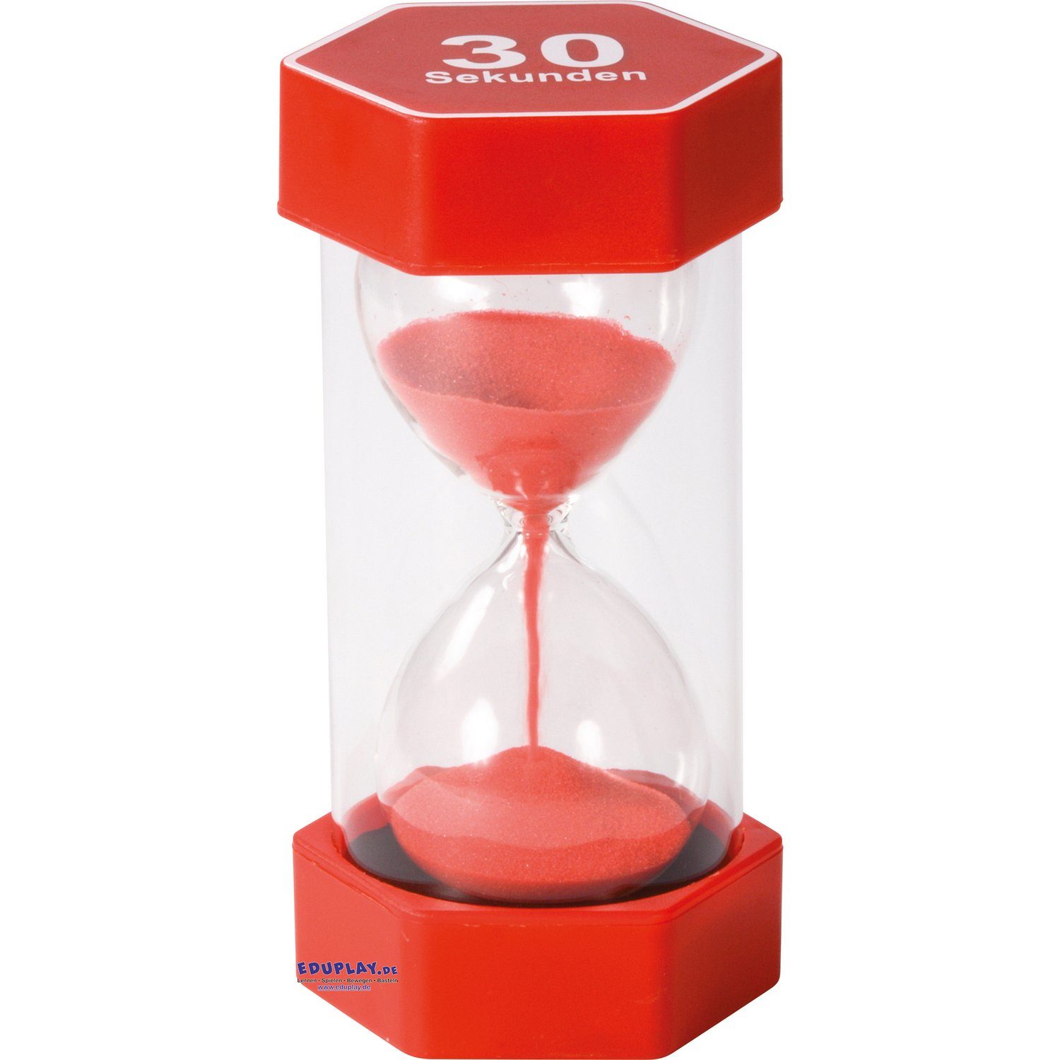 EDUPLAY Lernspielzeug Mega Sanduhr 30 sek, Ø 8,4 x 16 cm