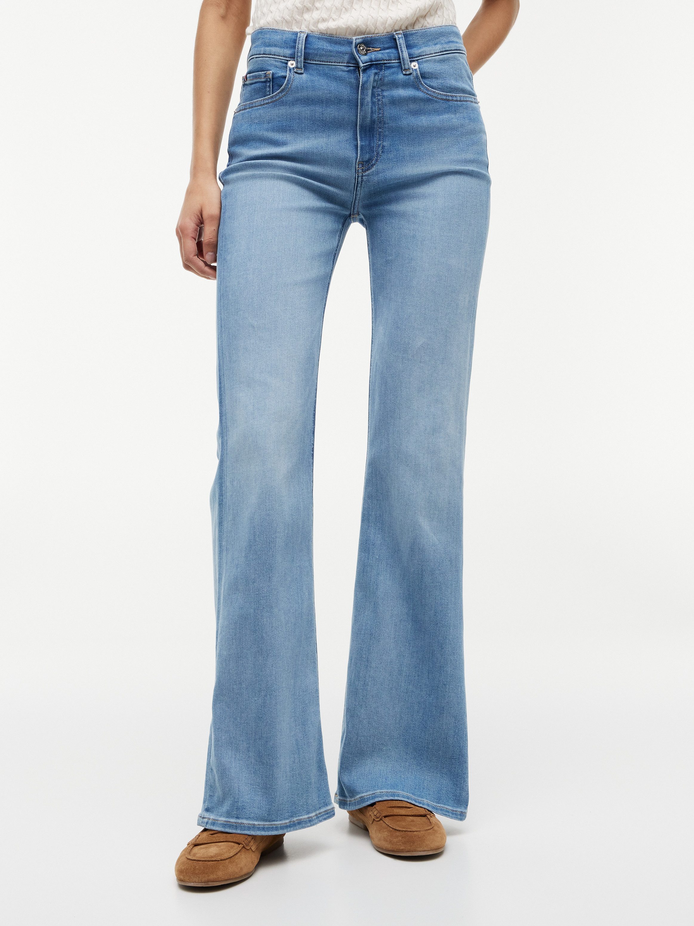 Tommy Hilfiger Bootcut-Jeans FLARE KATY RW Baumwollmischung, Stretch, in ausgestellter Form