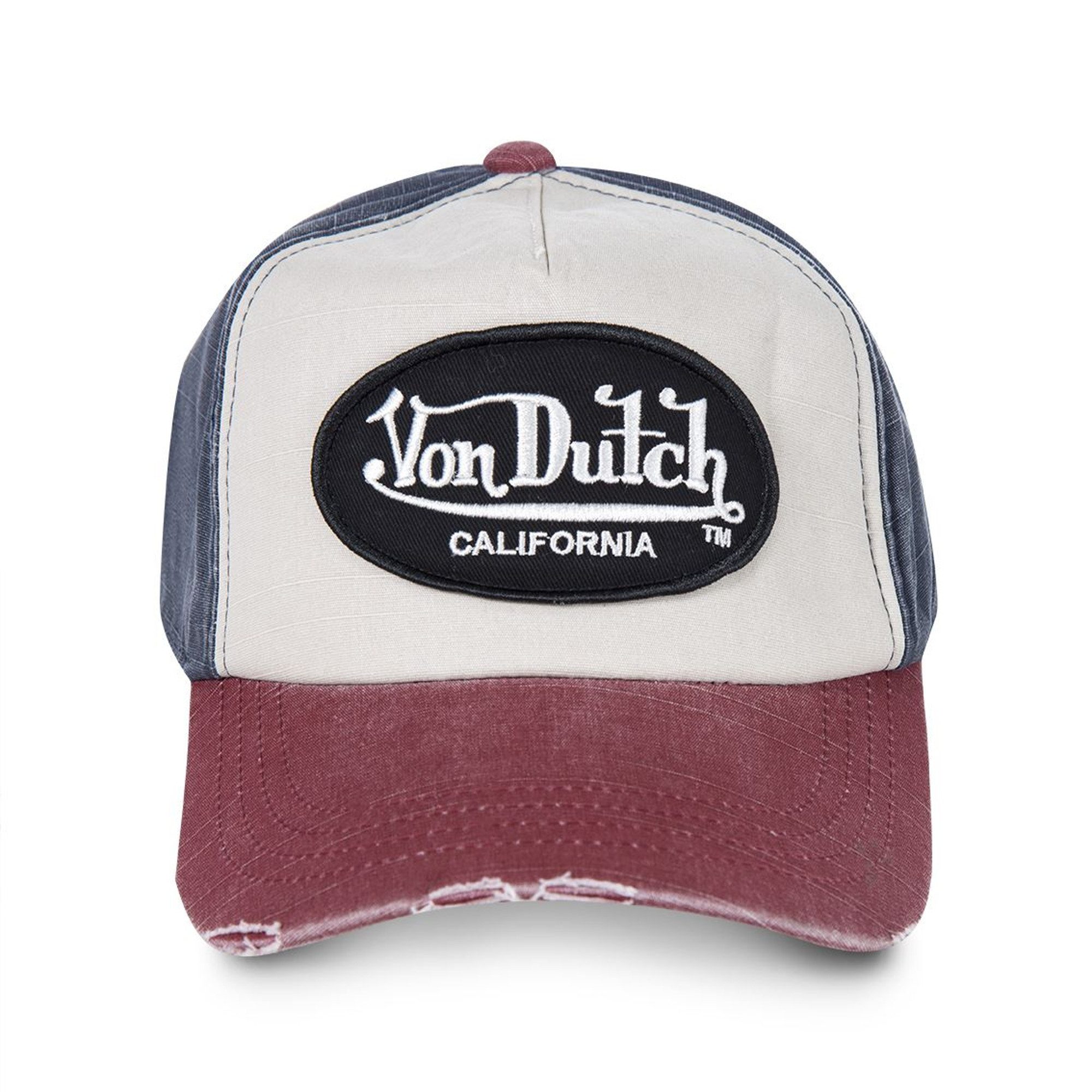 Von Dutch Baseball Cap Von Dutch Originals Baseball Cap - 3-TONE (Basecap, Basecap) Used-Look – Bild 2 von 4