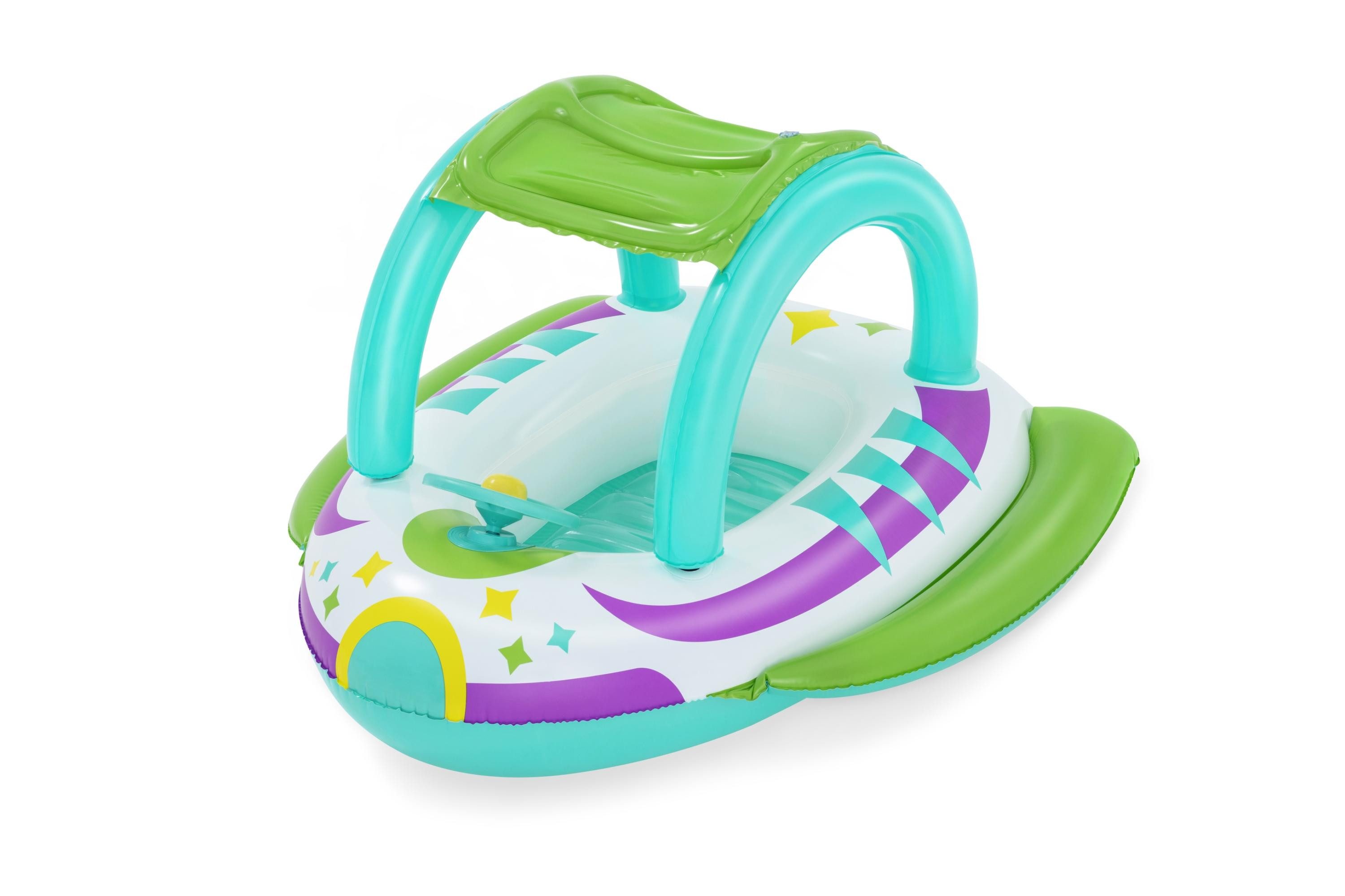 Bestway Kinder-Schlauchboot Bestway Kinderboot Space Splash Raumschiff 98x95x61cm mit UV-Schutz