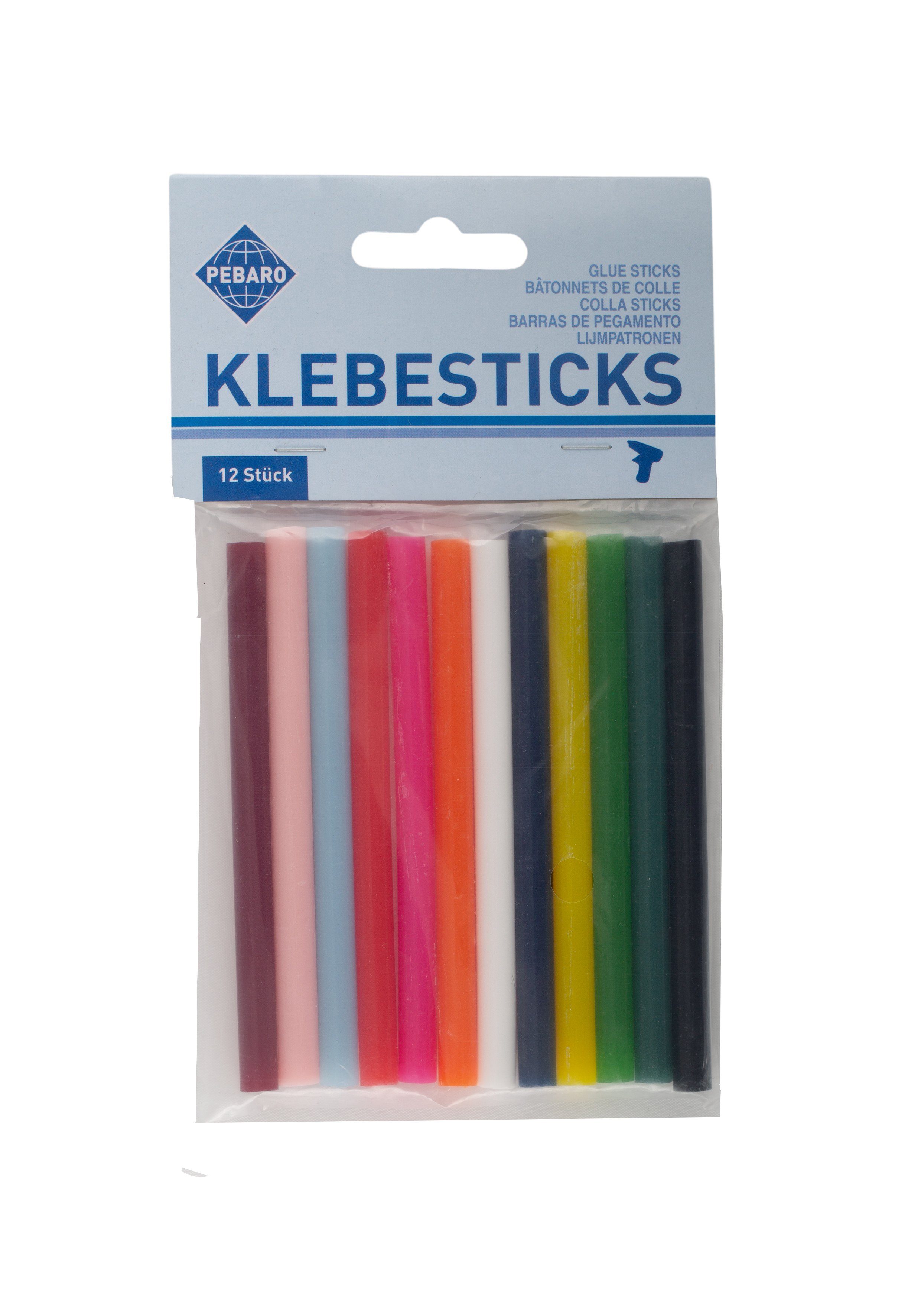 Klebesticks, 12 farbig, 269BUNT Kreativset Pebaro