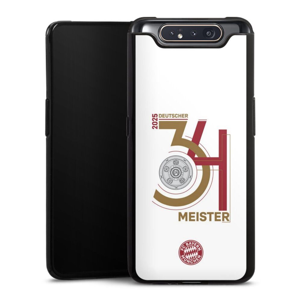 DeinDesign Handyhülle FC Bayern München Meister Offizielles Lizenzprodukt, Samsung Galaxy A80 Silikon Hülle Bumper Case Handy Schutzhülle