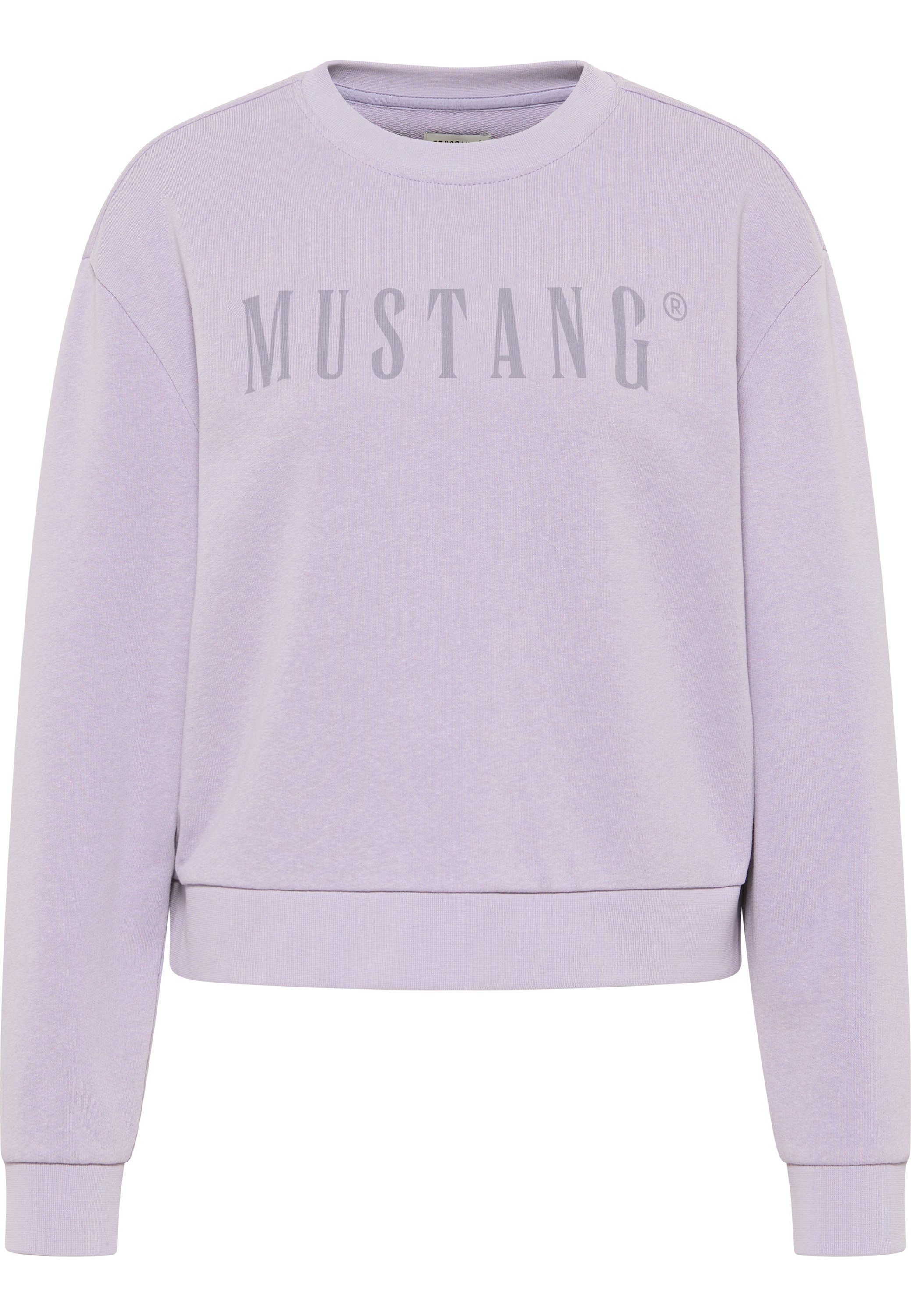 MUSTANG Sweatshirt Mustang Style Bea C Logo Print lila