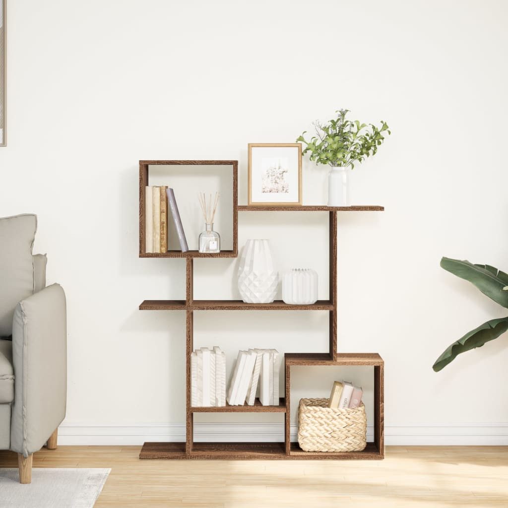 vidaXL Bücherregal Raumteiler-Bücherregal Braun Eichen-Optik 92x29x112 günstig online kaufen