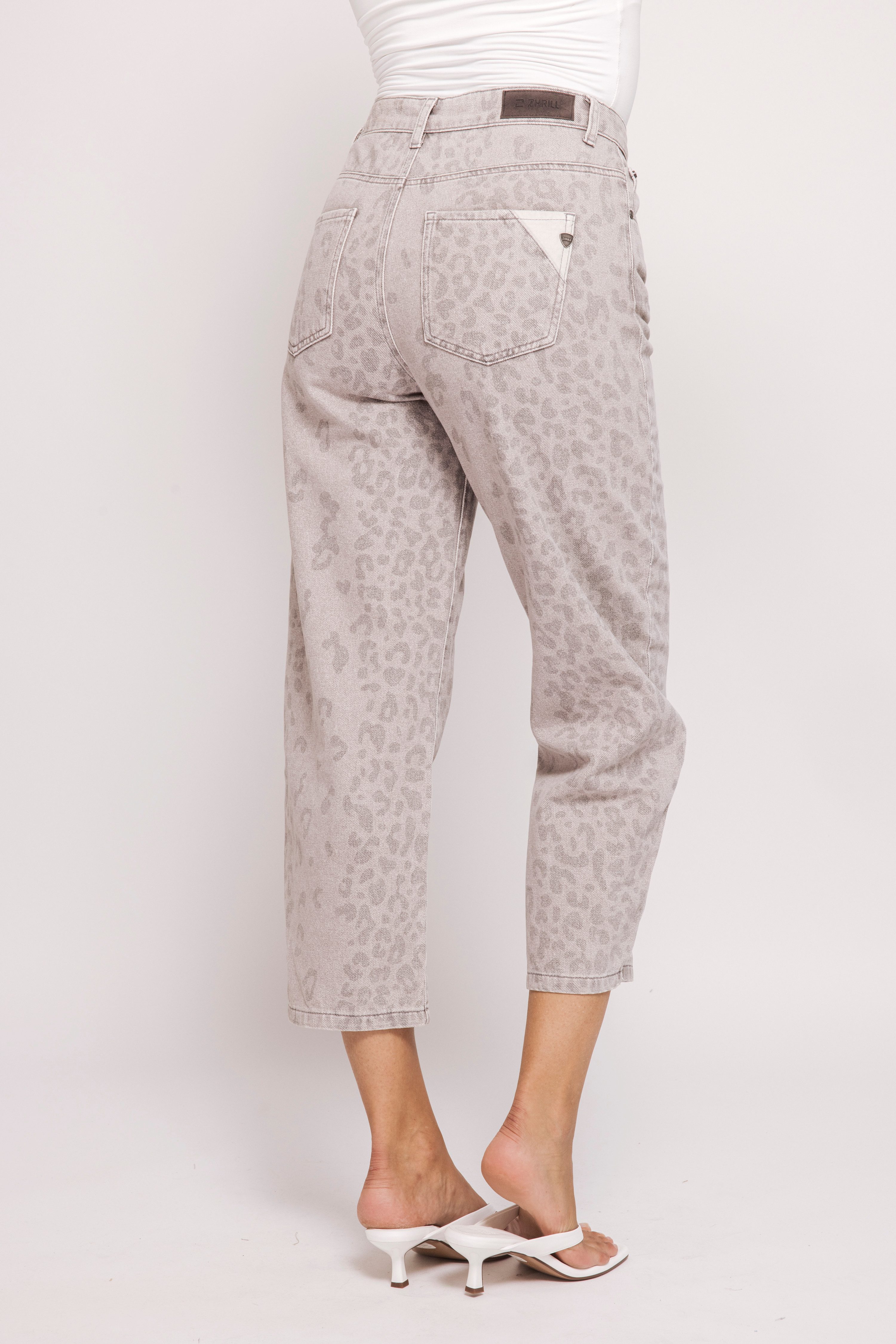 Zhrill 7/8-Jeans IZA in bequemer Passform und mit Animal-Print