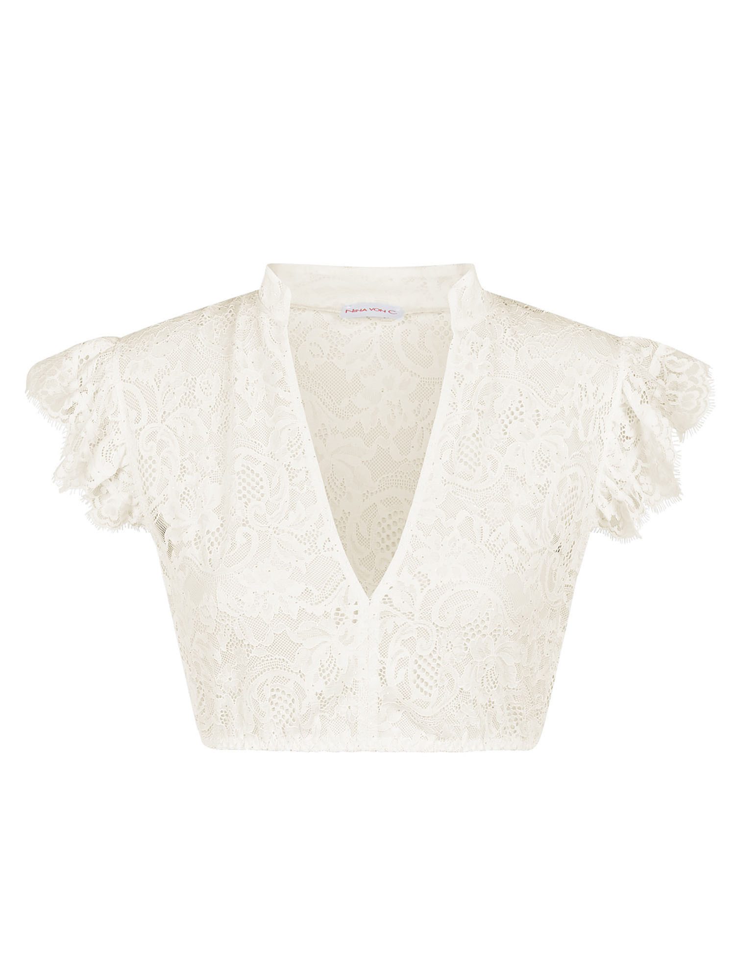 Nina Von C. Dirndlbluse Dirndl-Bluse Flügelärmel Romy (Stück, 1-tlg)