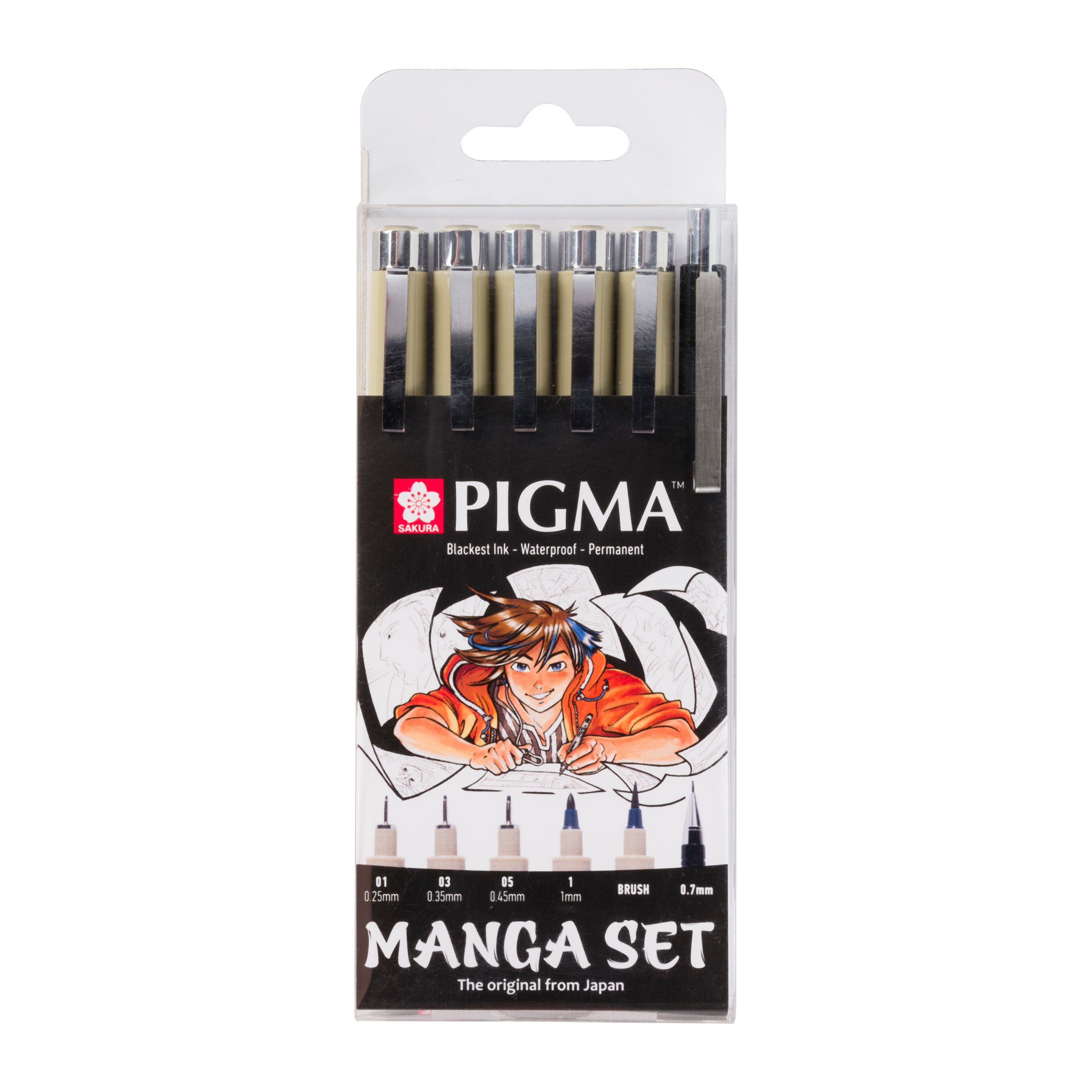 Sakura Ручки Pigma Micron Manga Sammlung, 6er-Set