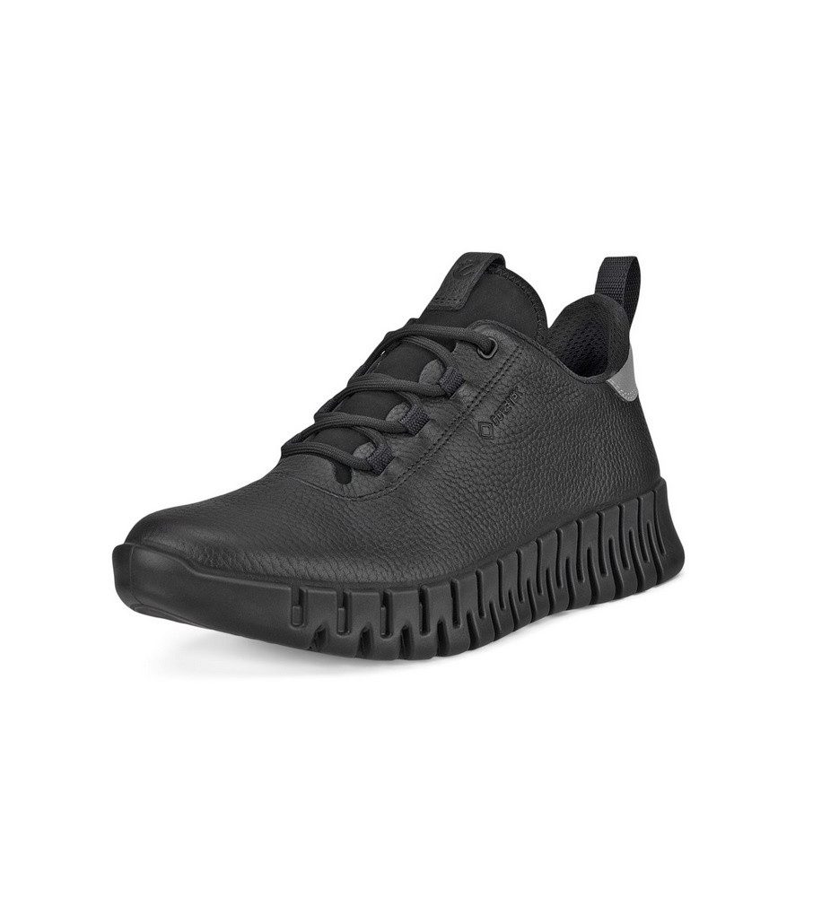 Ecco Gruuv Lea GTX (ECCO-Leder) schwarz Damen Sneaker – Bild 3 von 5