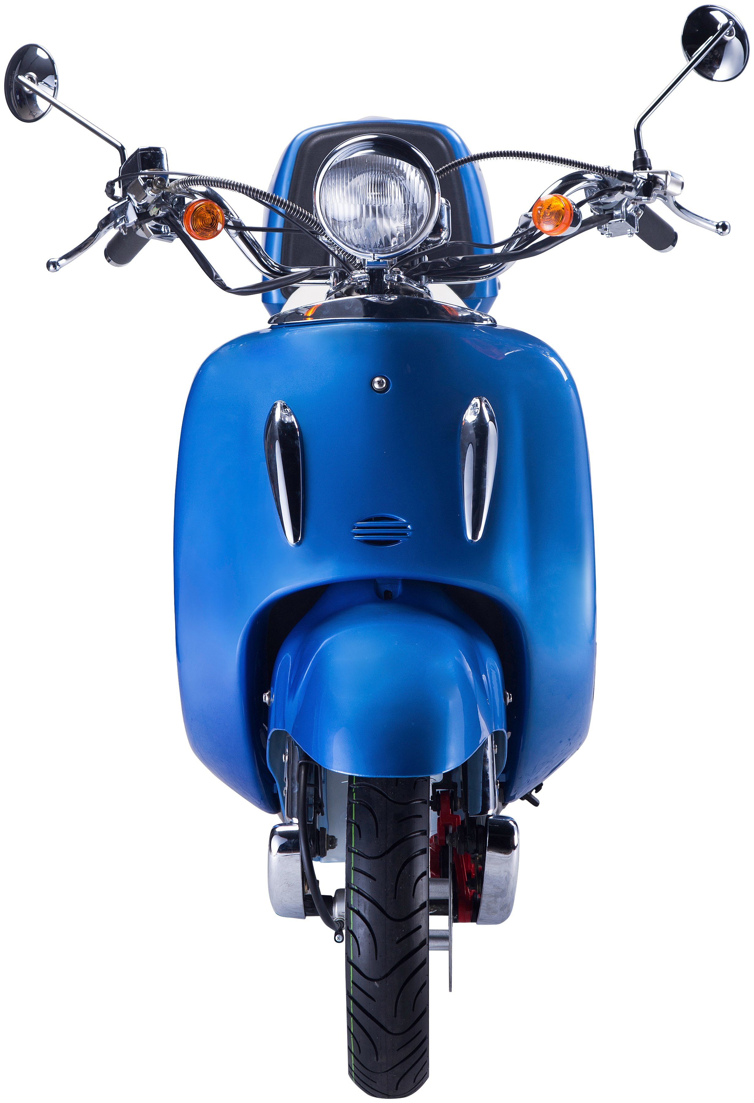 Motorroller Topcase GT km/h, UNION mit Euro 5, 125 ccm, 85 Strada, (Set), blau