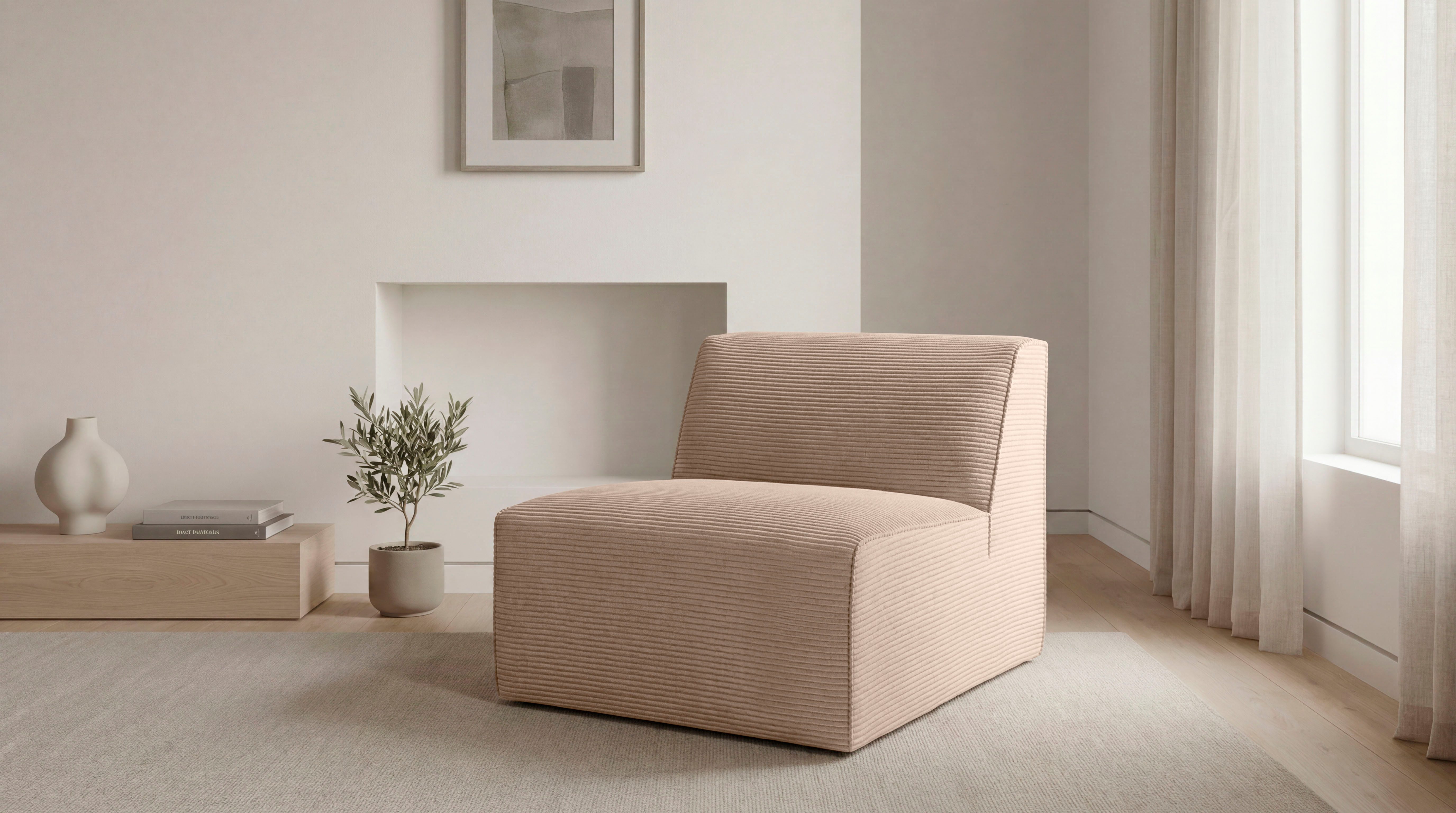 OTTO home Sofaelement Clayton Breite 76 cm, in einem trendigen Cord-Bezug
