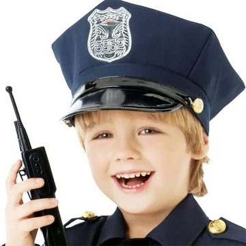 Amscan Kostüm Polizei Polizeimeister für Kinder mit Walkie Talkie