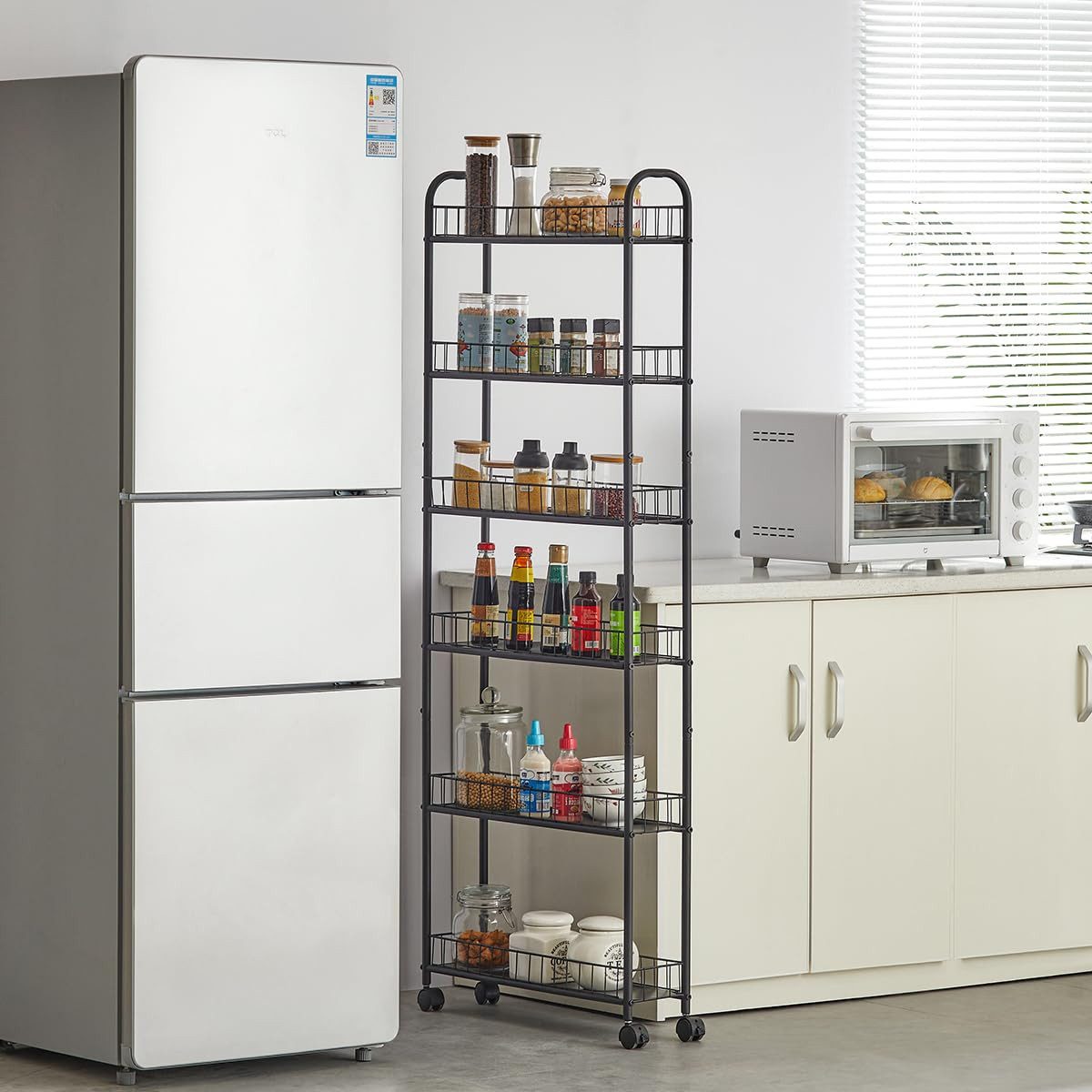 GarveeMore Badregal 6 Tier Mobile Regalseinheit, günstig online kaufen