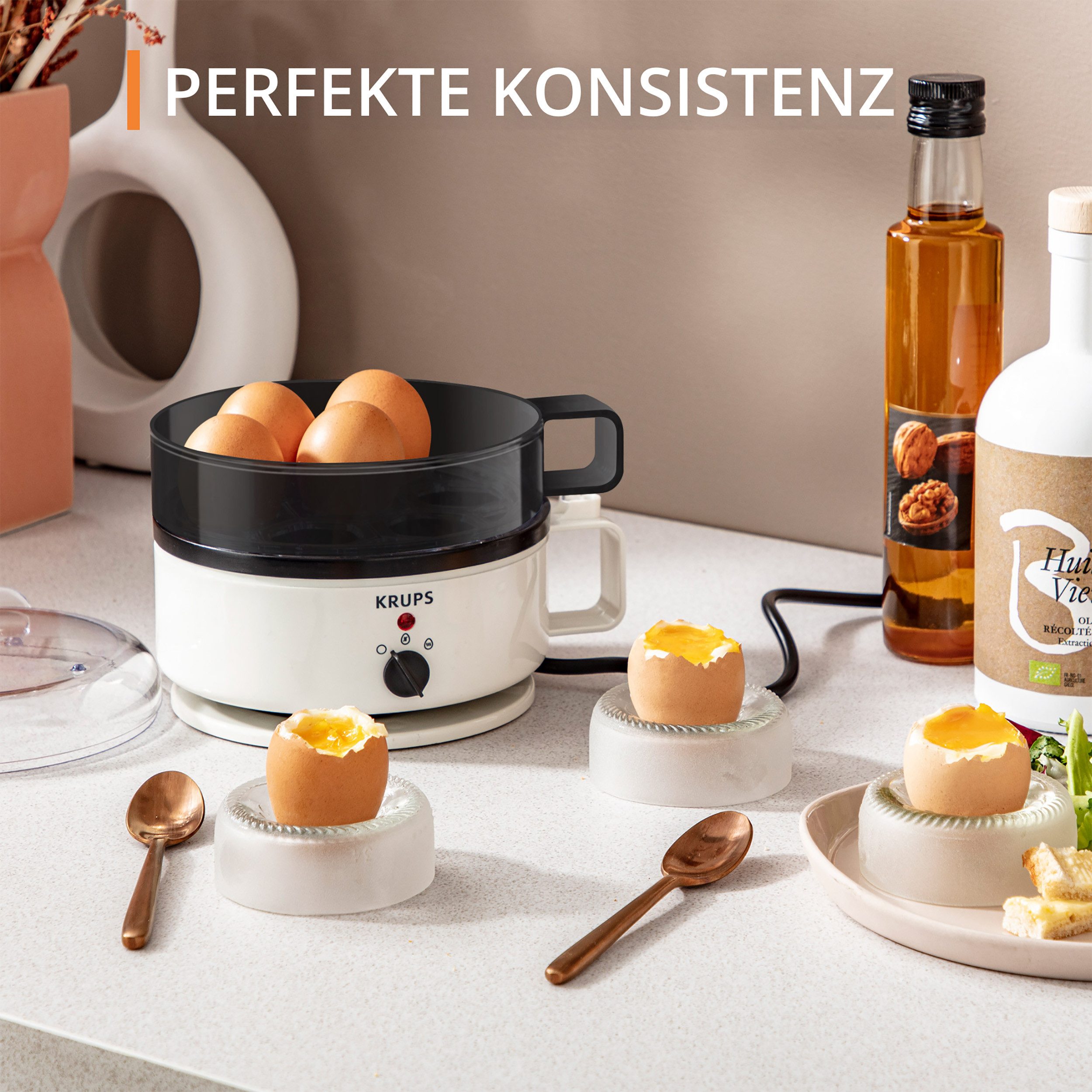 Krups Eierkocher EG2301 Ovomat Super, Anzahl Eier: 7 St., 400 W, für bis zu 7 Eier, inkl. Koch- und Warmhaltefunktion