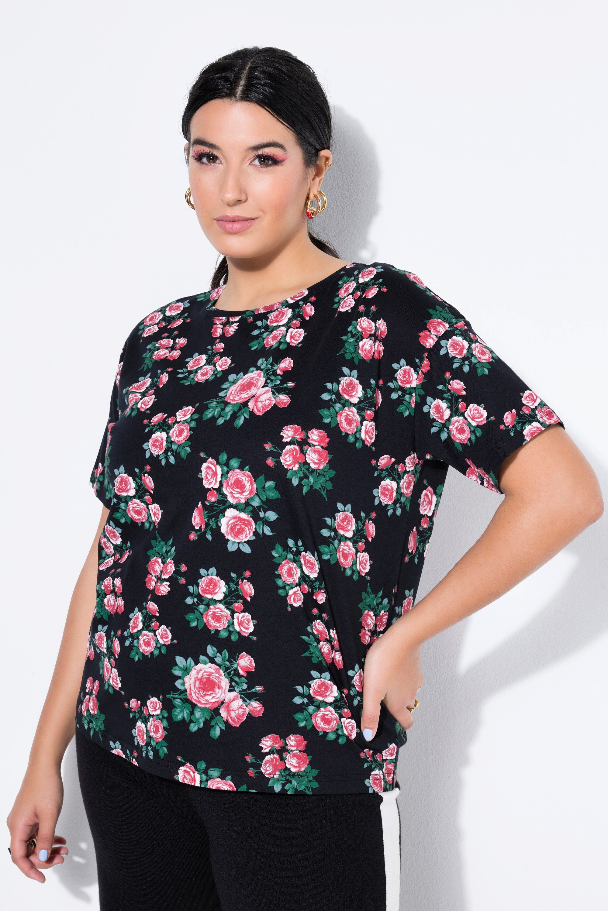 Studio Untold T-Shirt T-Shirt oversized Roses-Print günstig online kaufen