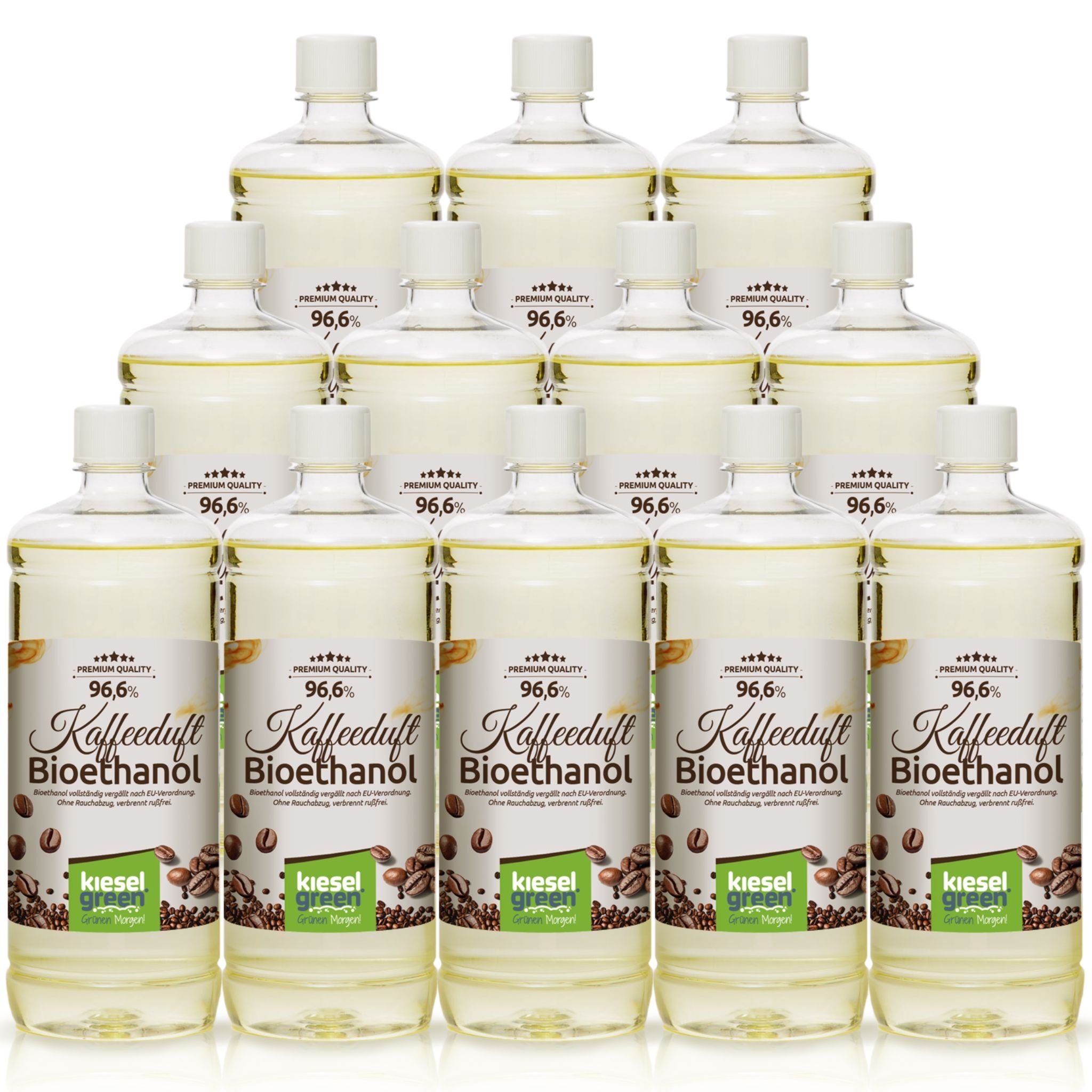 KieselGreen Bioethanol KieselGreen Bioethanol Flasche 12 x 1 Liter mit Duft günstig online kaufen