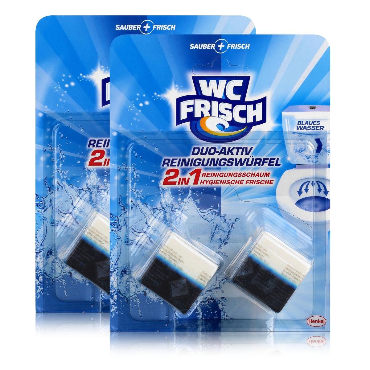 2x WC Frisch Duo-Aktiv Reinigungswürfel - Verhindert Kalk & Schmutz WC-Reiniger