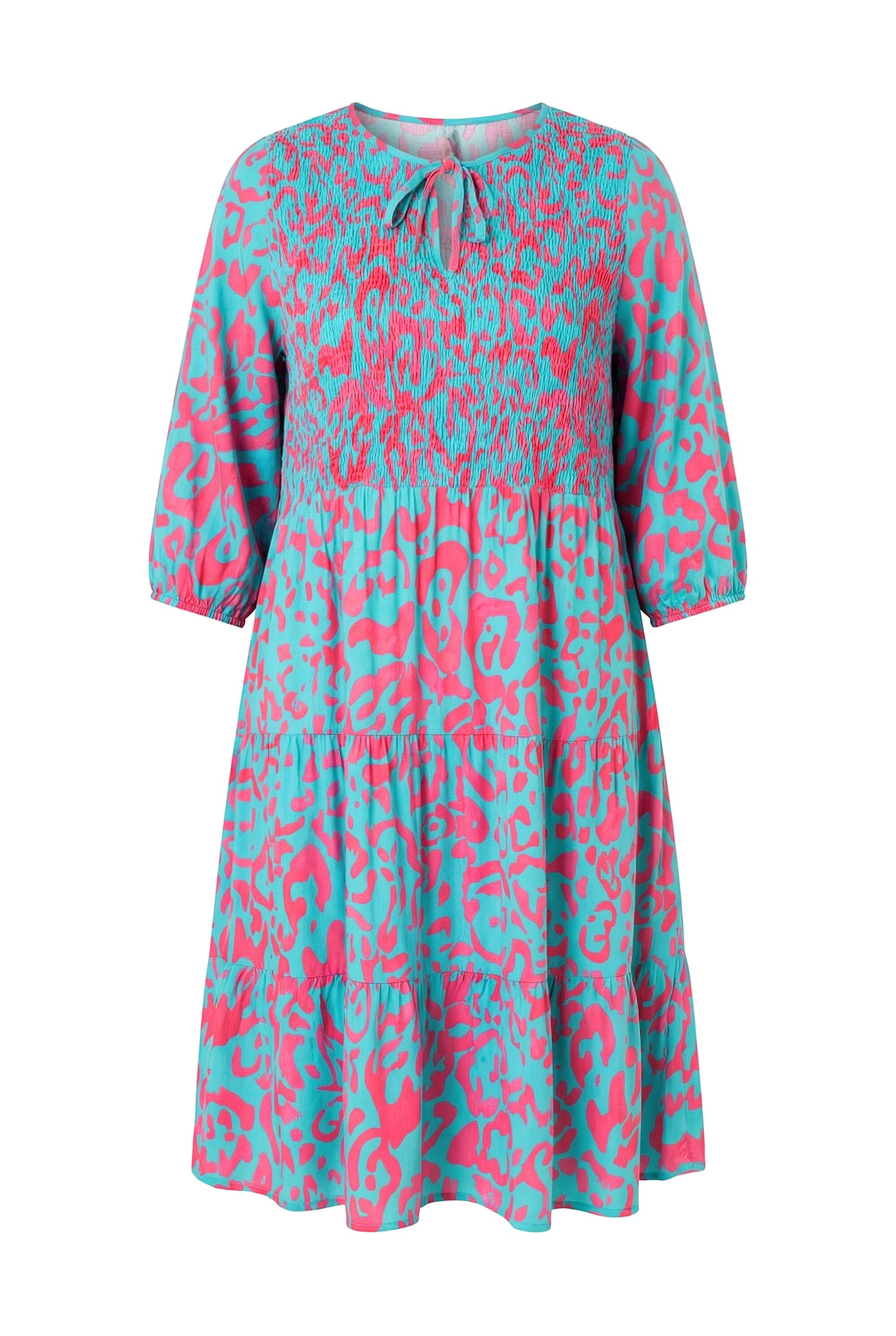 Angel of Style Jerseykleid Smokkleid A-Linie Midilänge Viskose Alloverdruck