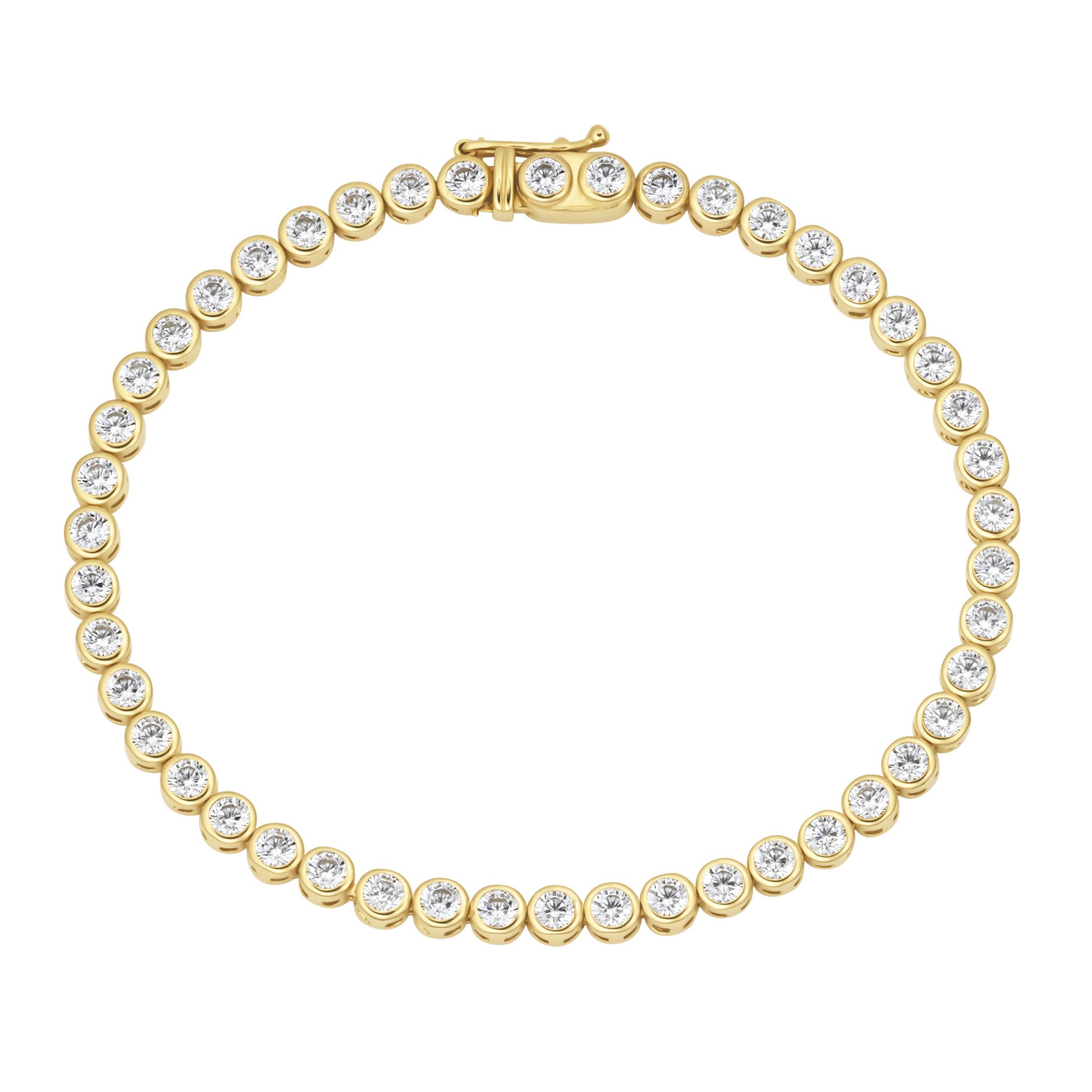 Armband mit Zirkonia Steinen Silber 925