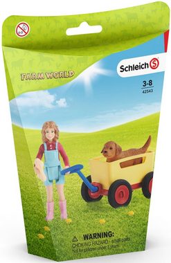 Schleich® Spielfigur FARM WORLD, Bollerwagen-Ausflug (42543)