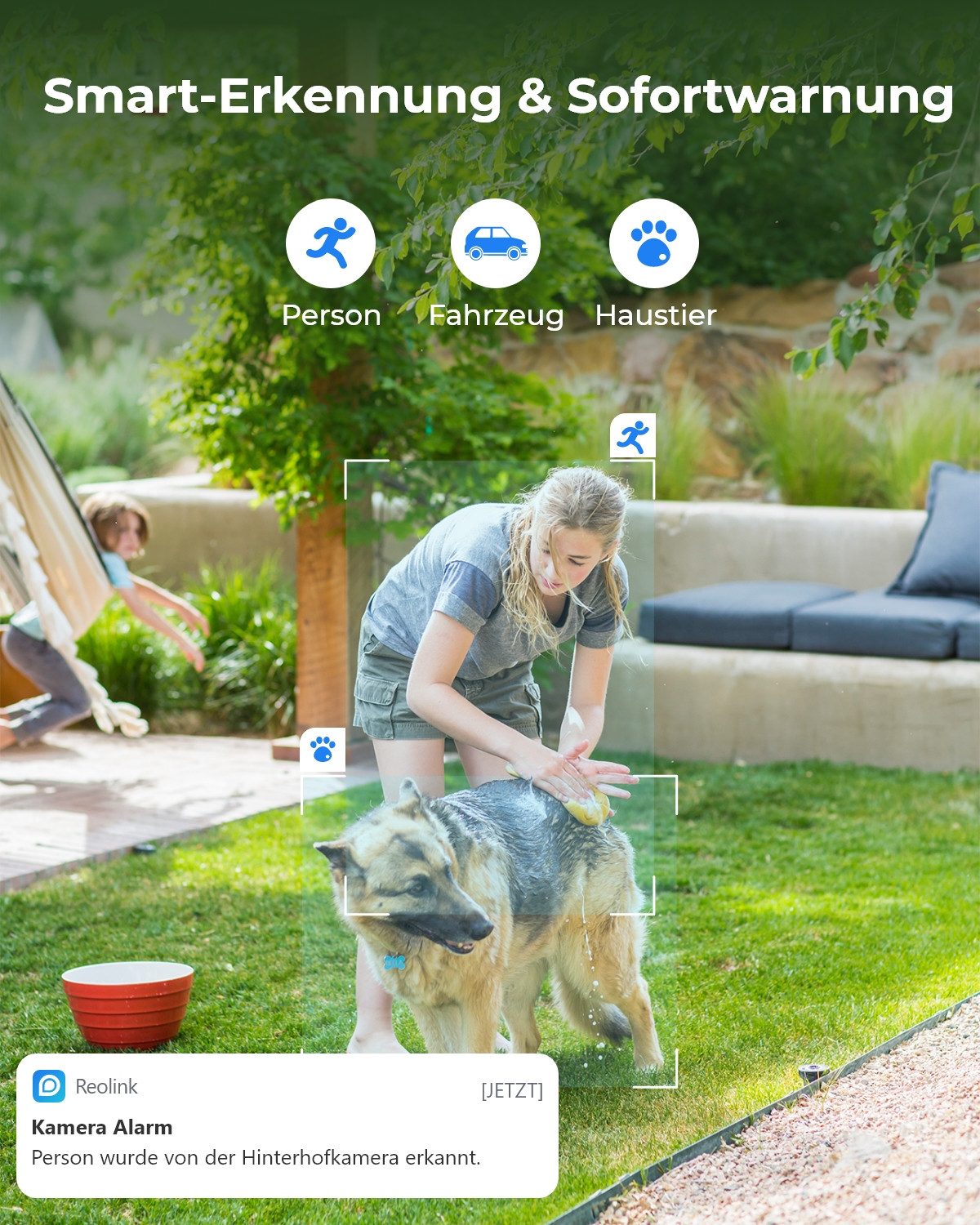 Reolink Überwachungskamera RLC-811WA WLAN 8MP (Außenbereich, Innenbereich, 4K Farbige Nachtsicht,2,4/5 GHz Dualband-WLAN,Intelligente Erkennung)
