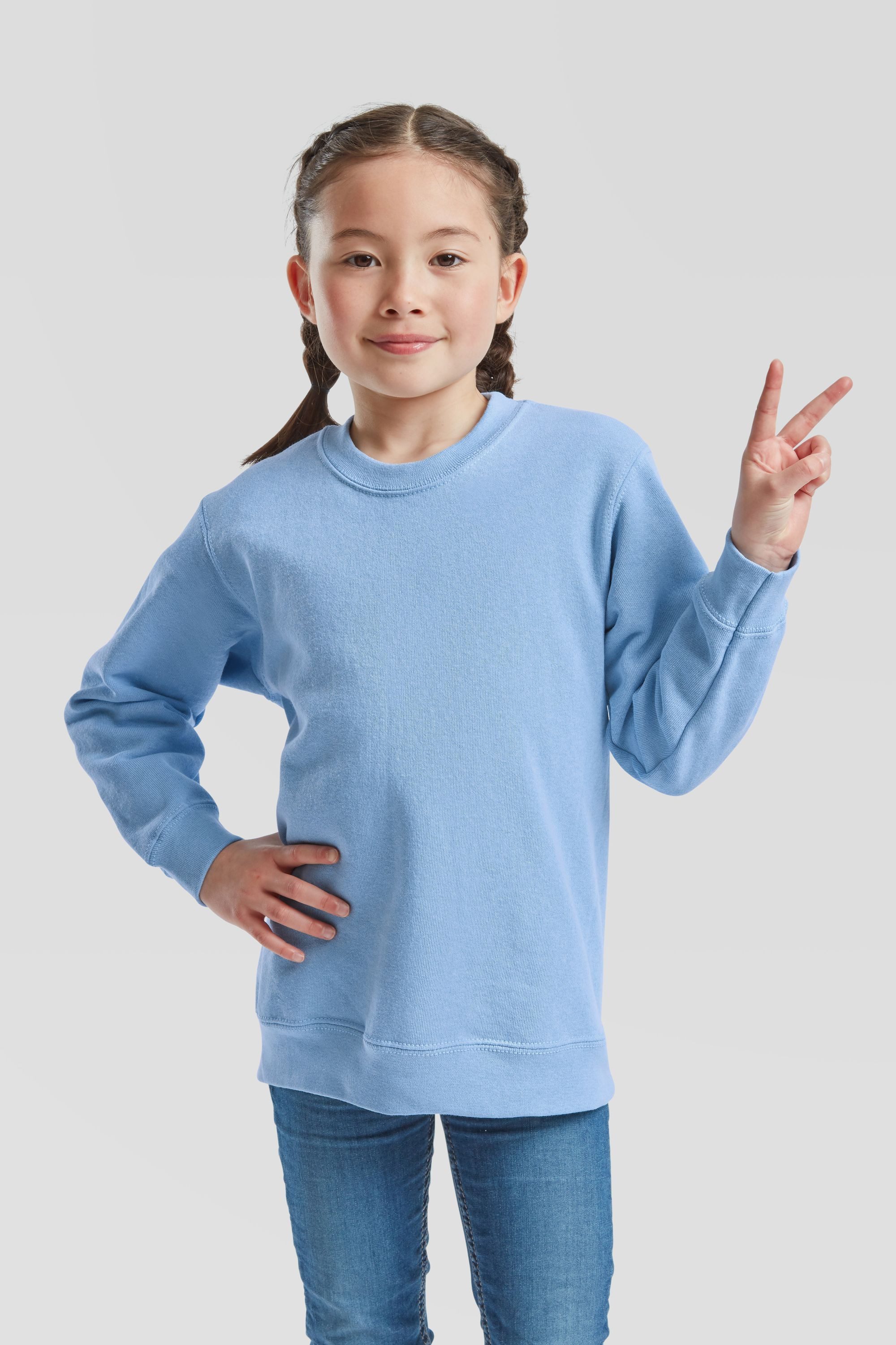 Fruit of the Loom Sweatshirt Fruit of the Loom Classic Set-In Sweat Kids – Bild 3 von 5